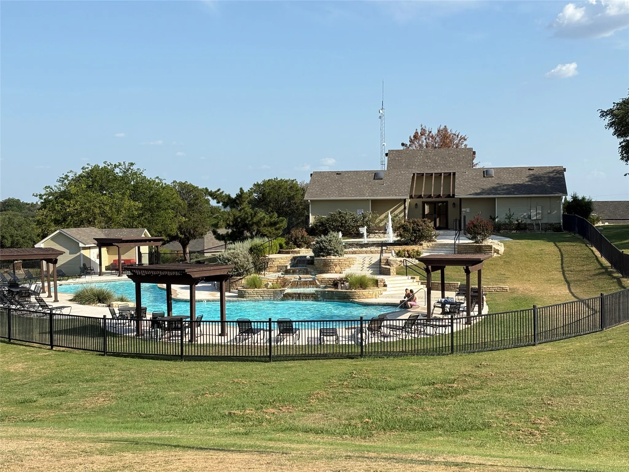 One of the four pools managed by the HOA