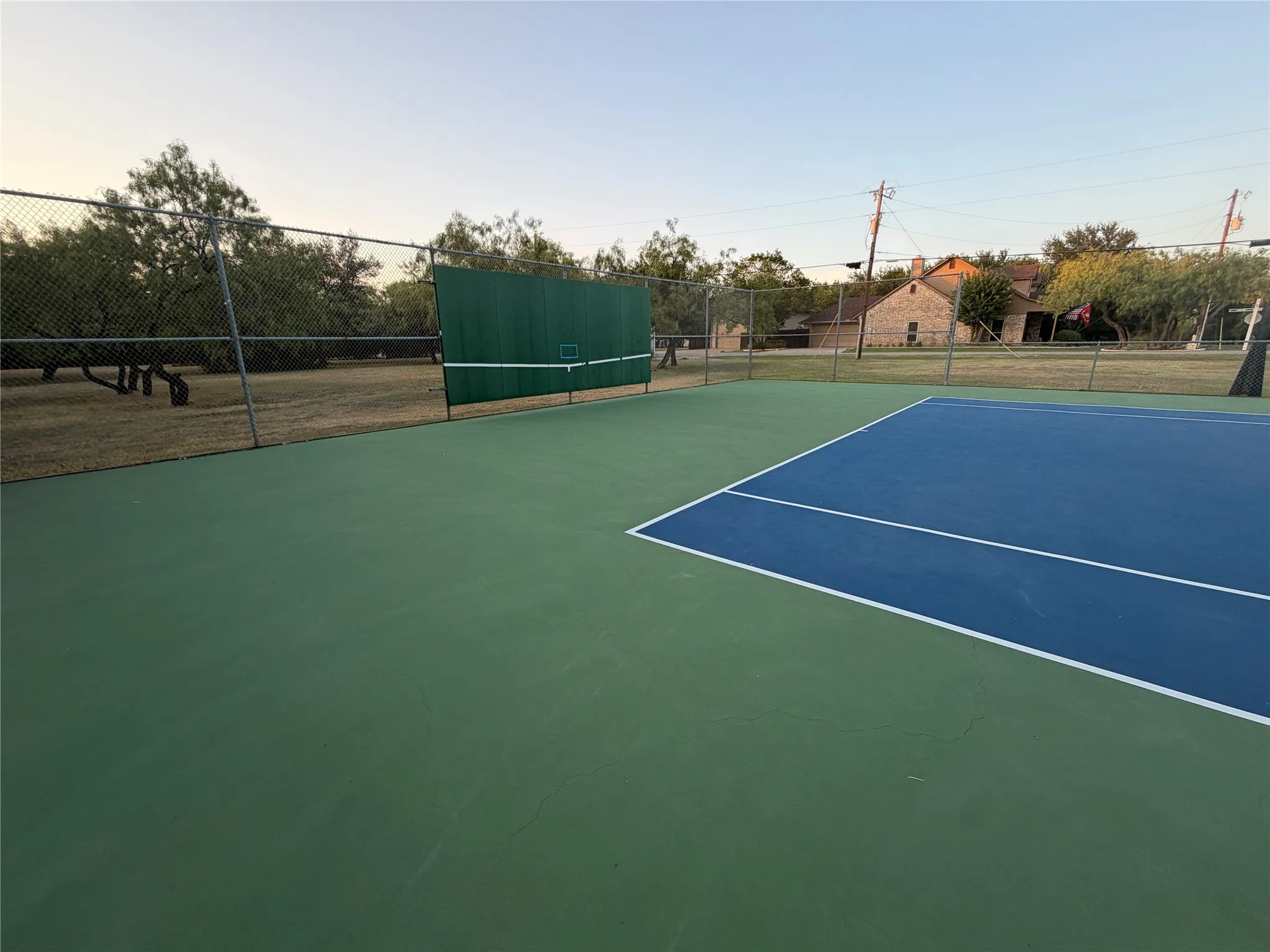 Tennis and pickleball courts onsite
