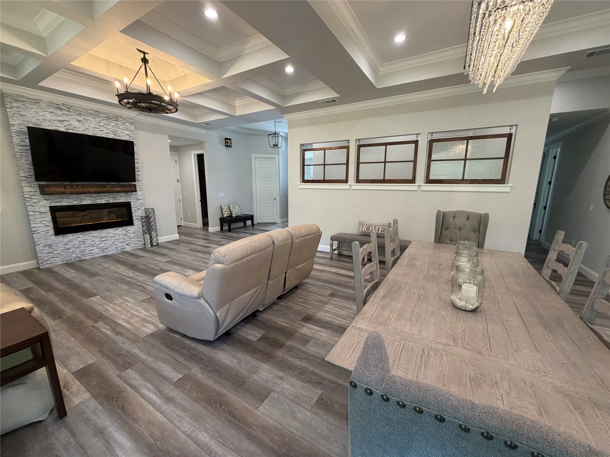 Living and dining space