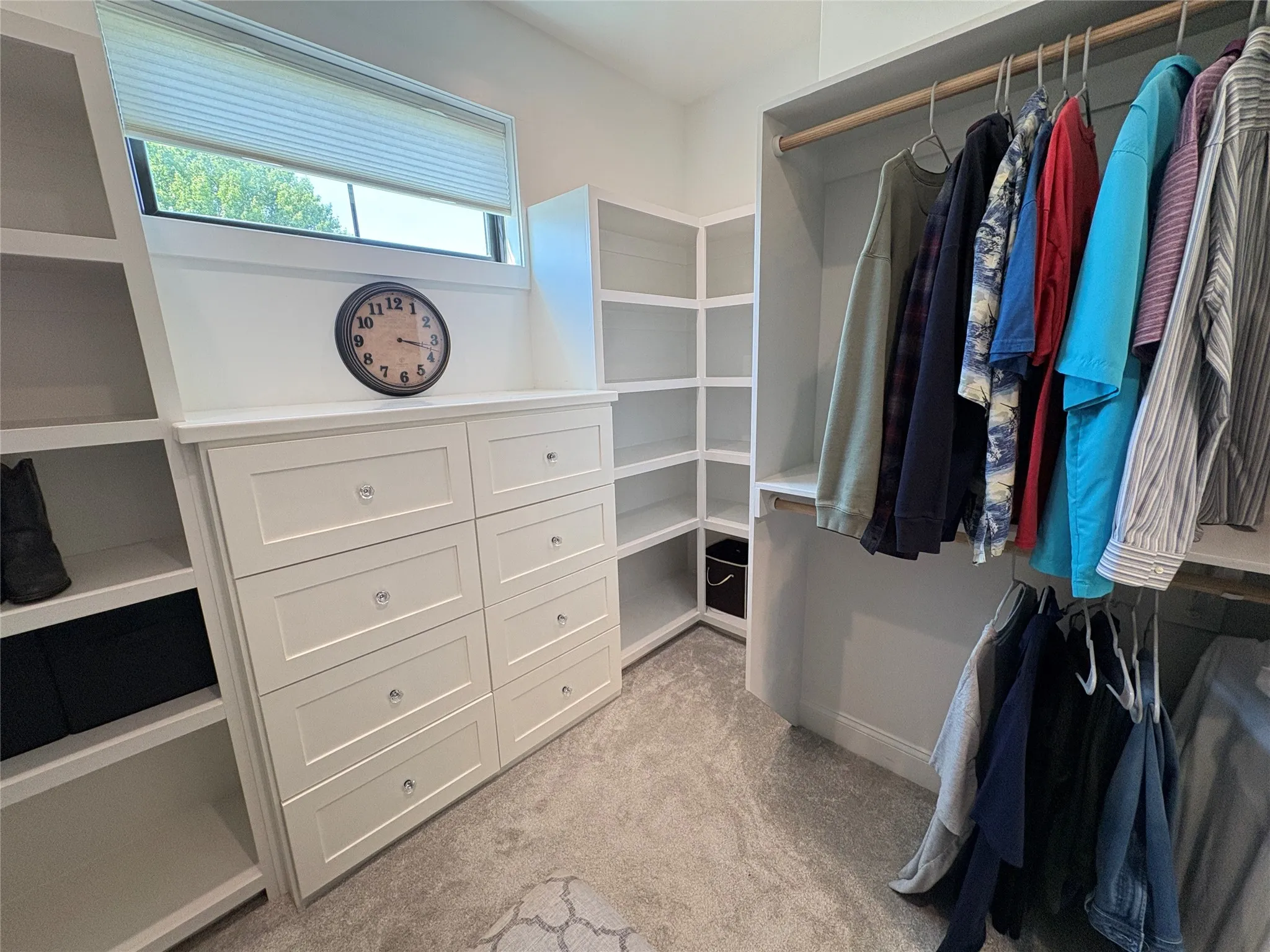 Closet in primary bedroom