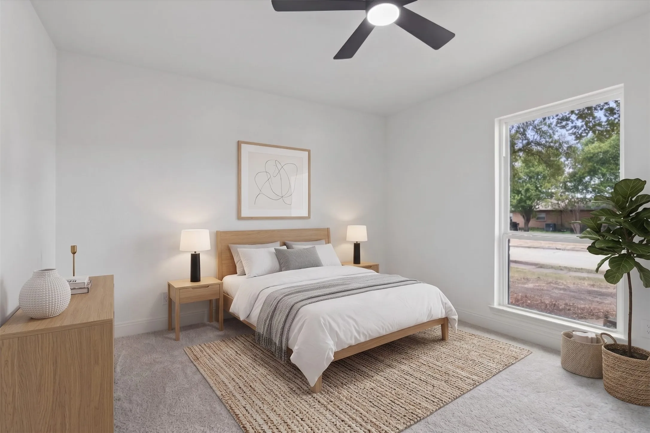 Virtually Staged - secondary bedroom