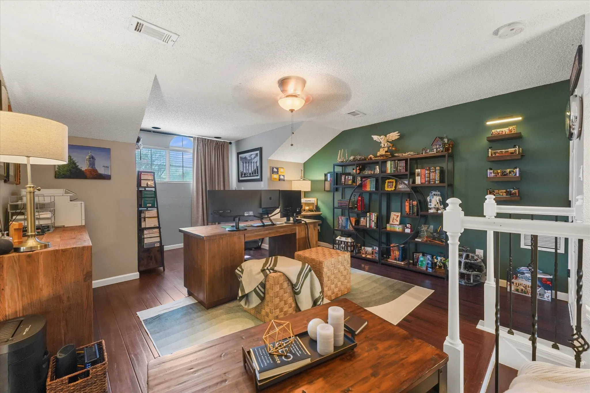 Upstairs Loft used as an office