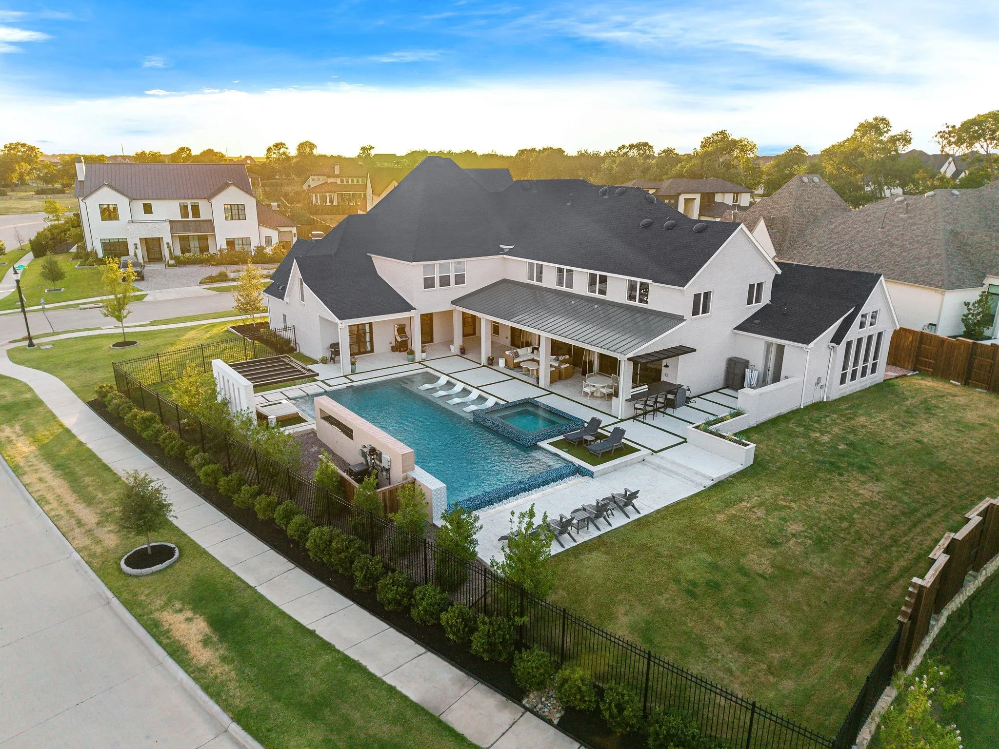 TONS of open yard space remains for a sport court, putting green, or sports field--for reference, the pool is 50ft long!