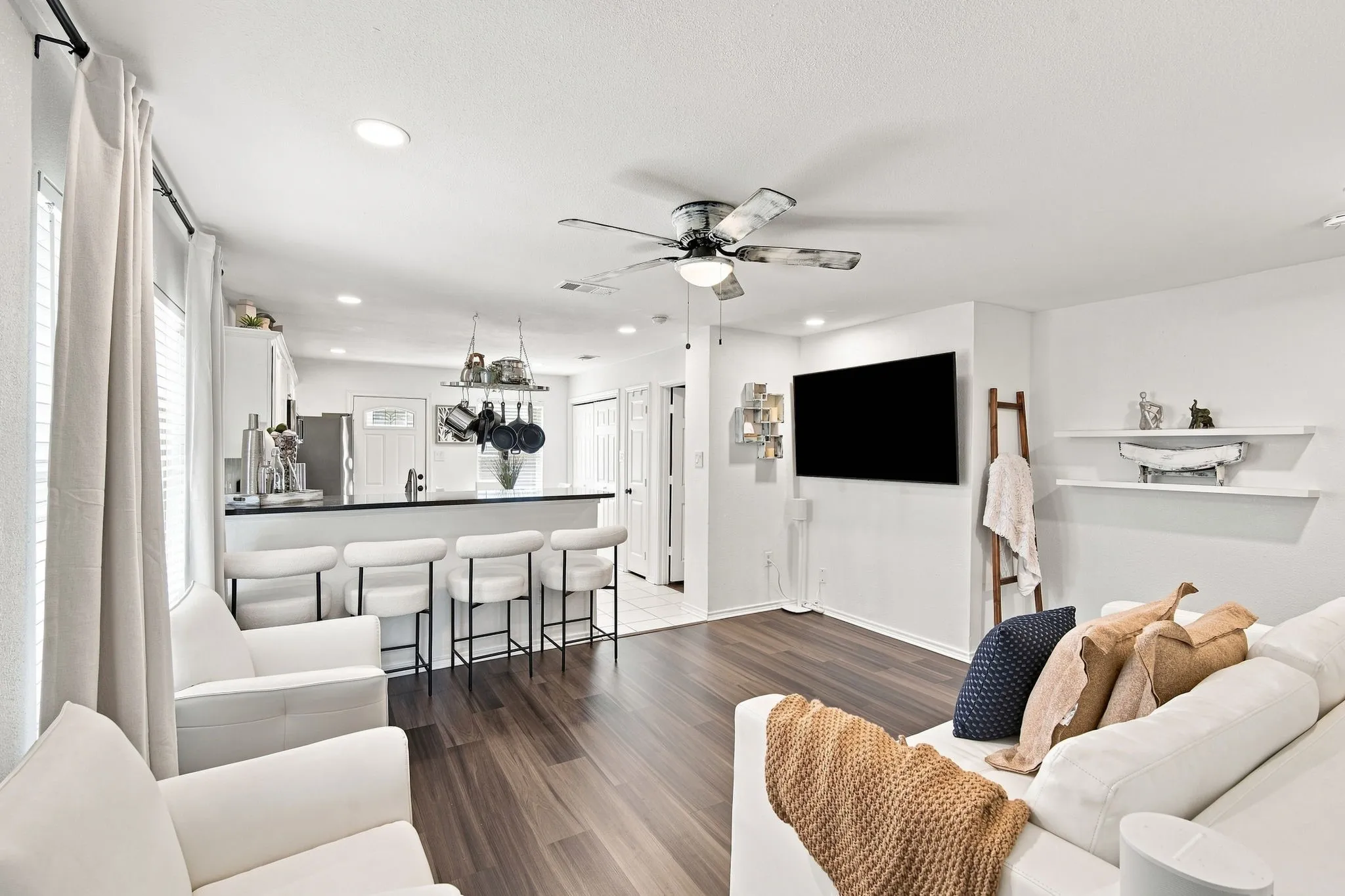 Open, airy living space designed for comfort. Plenty of room to relax, gather, or unwind after a long day.