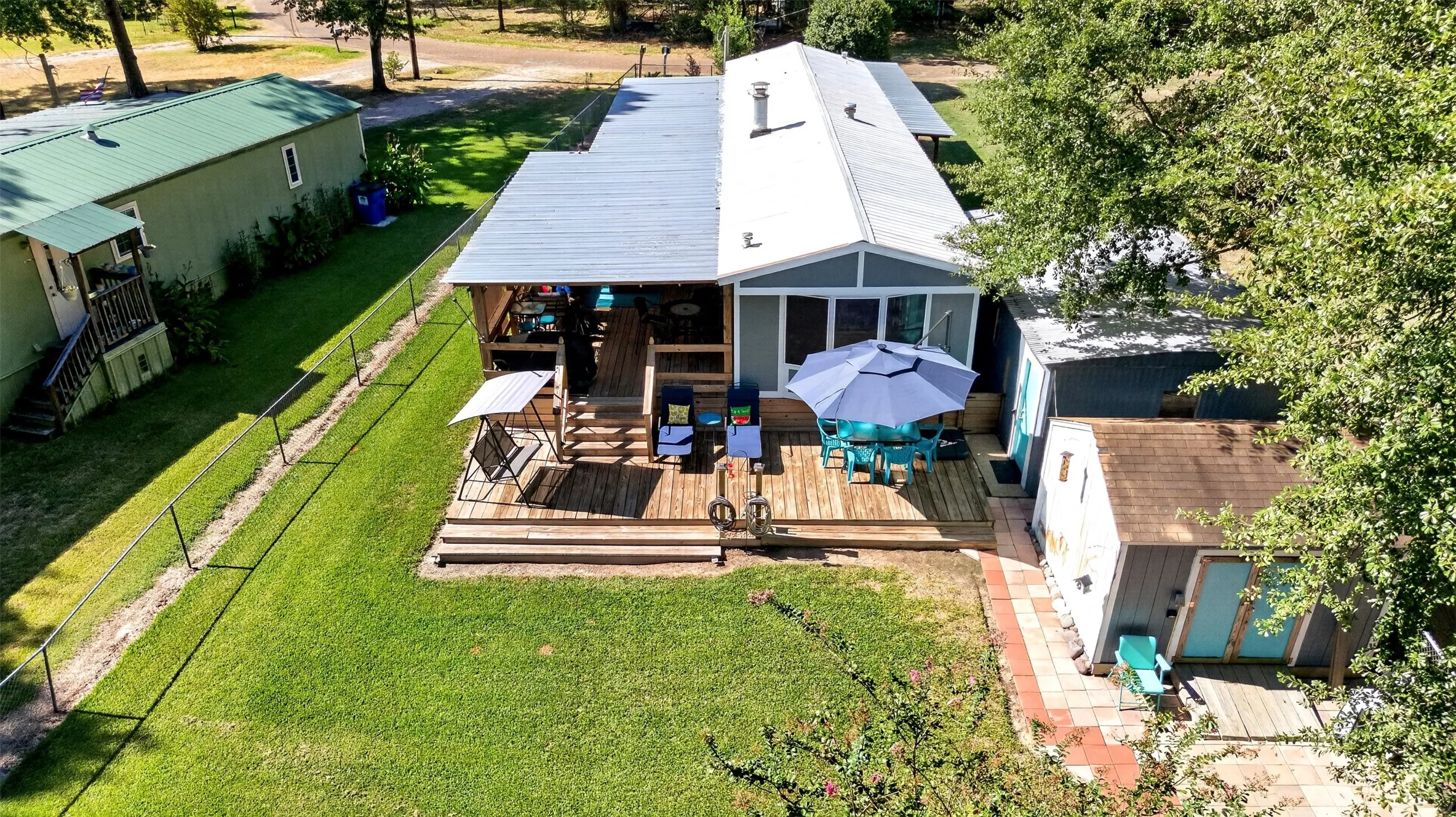 Back porch and  patio