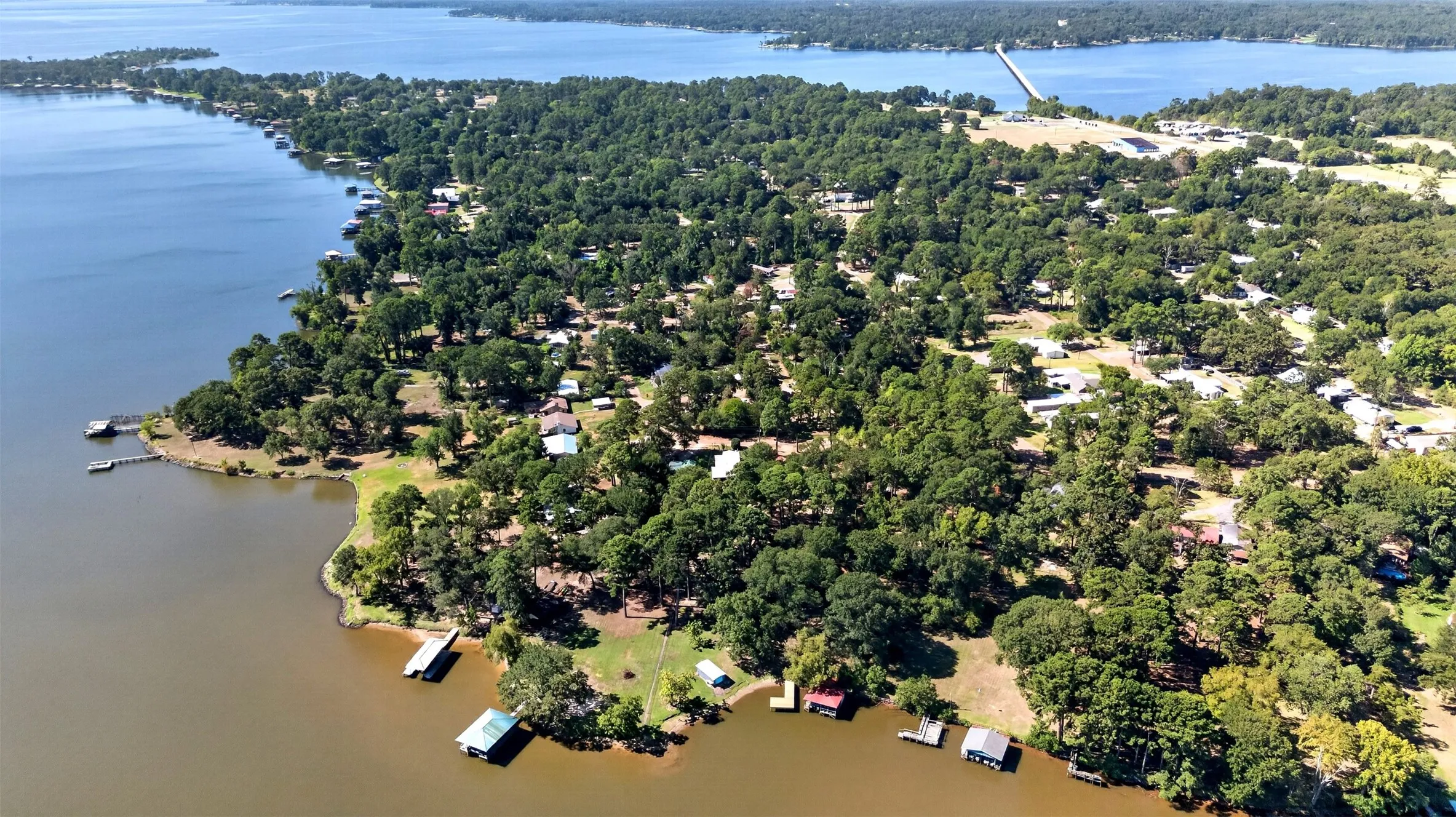 Lake Palestine and this area of Forest grove