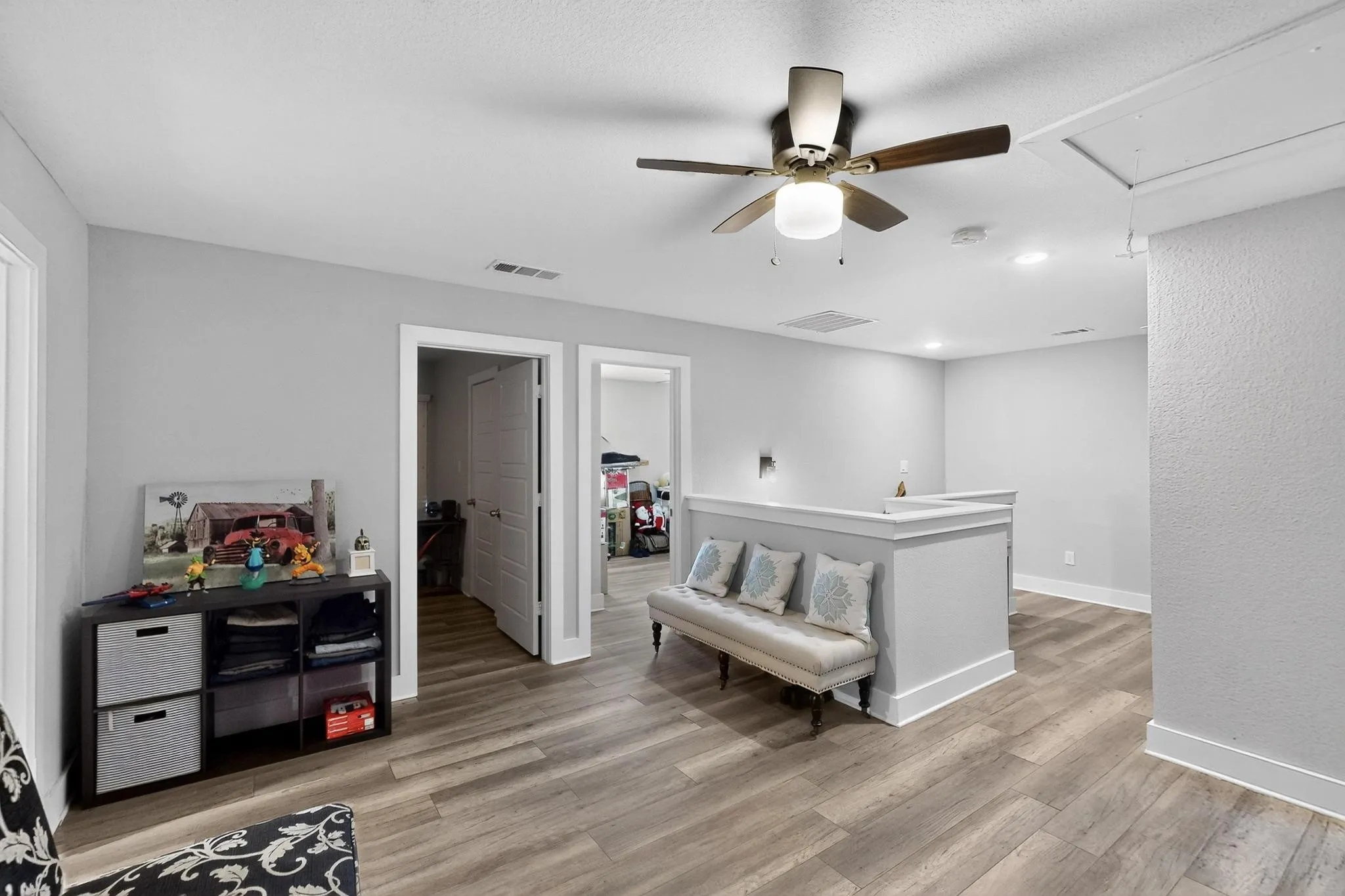 Upstairs media room