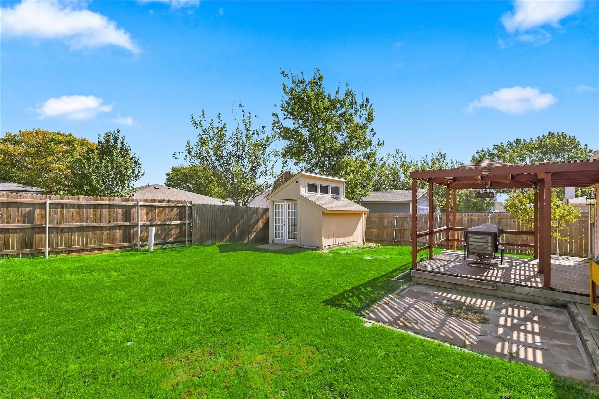 Great usable space for activities, gardening, and more!