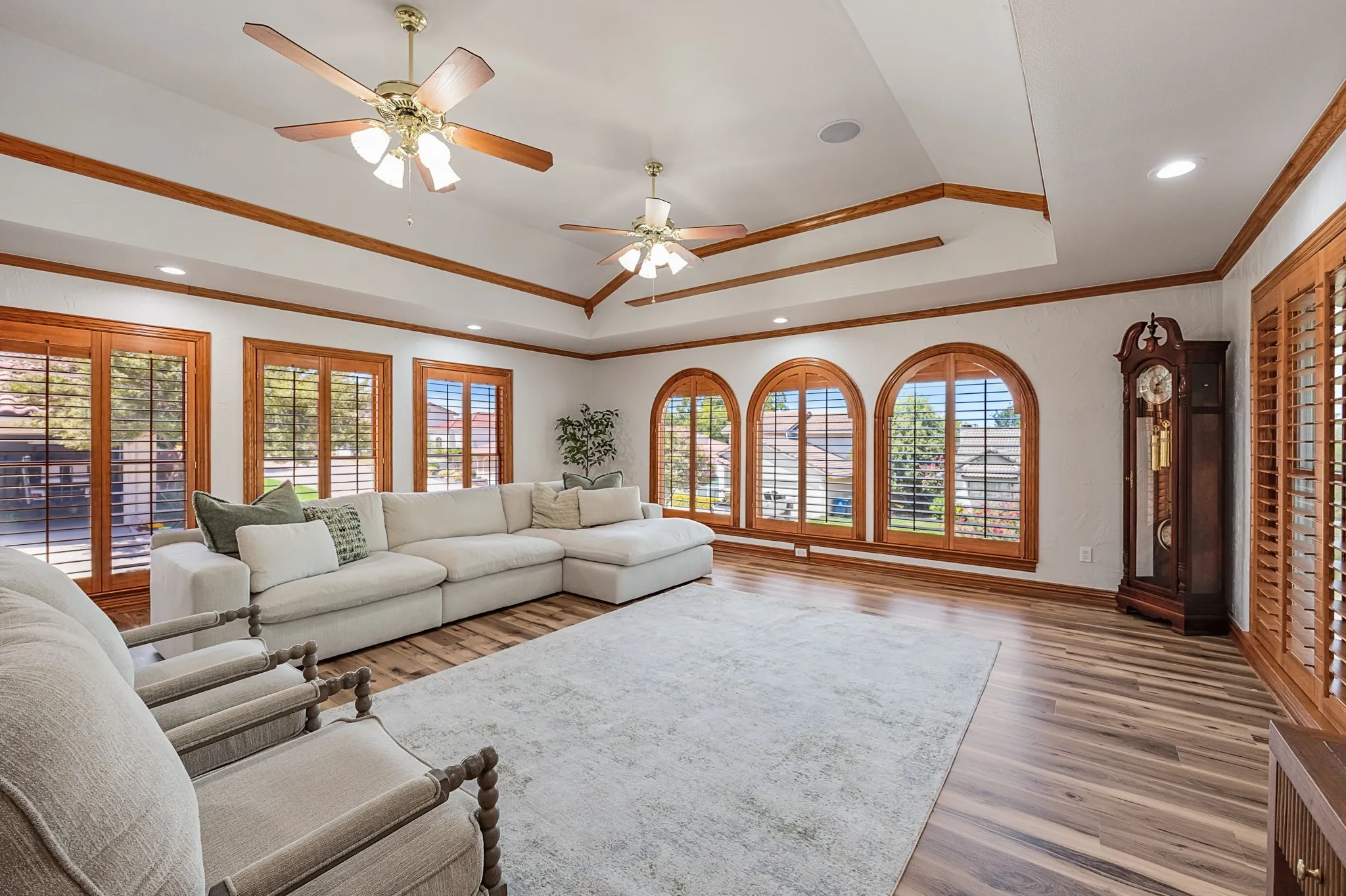 Great gathering room whether an alternate family room or a full gameroom