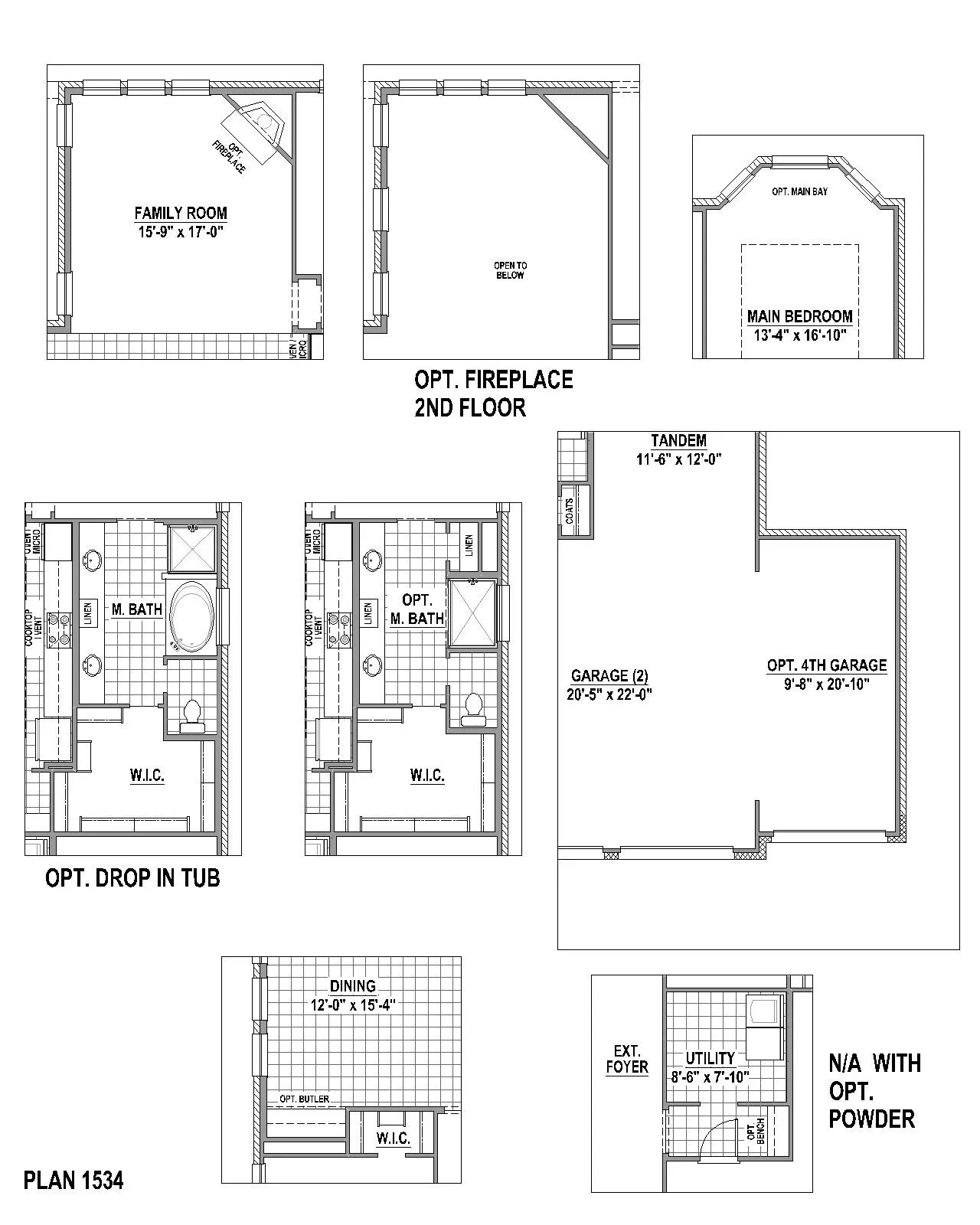 Floor plan options