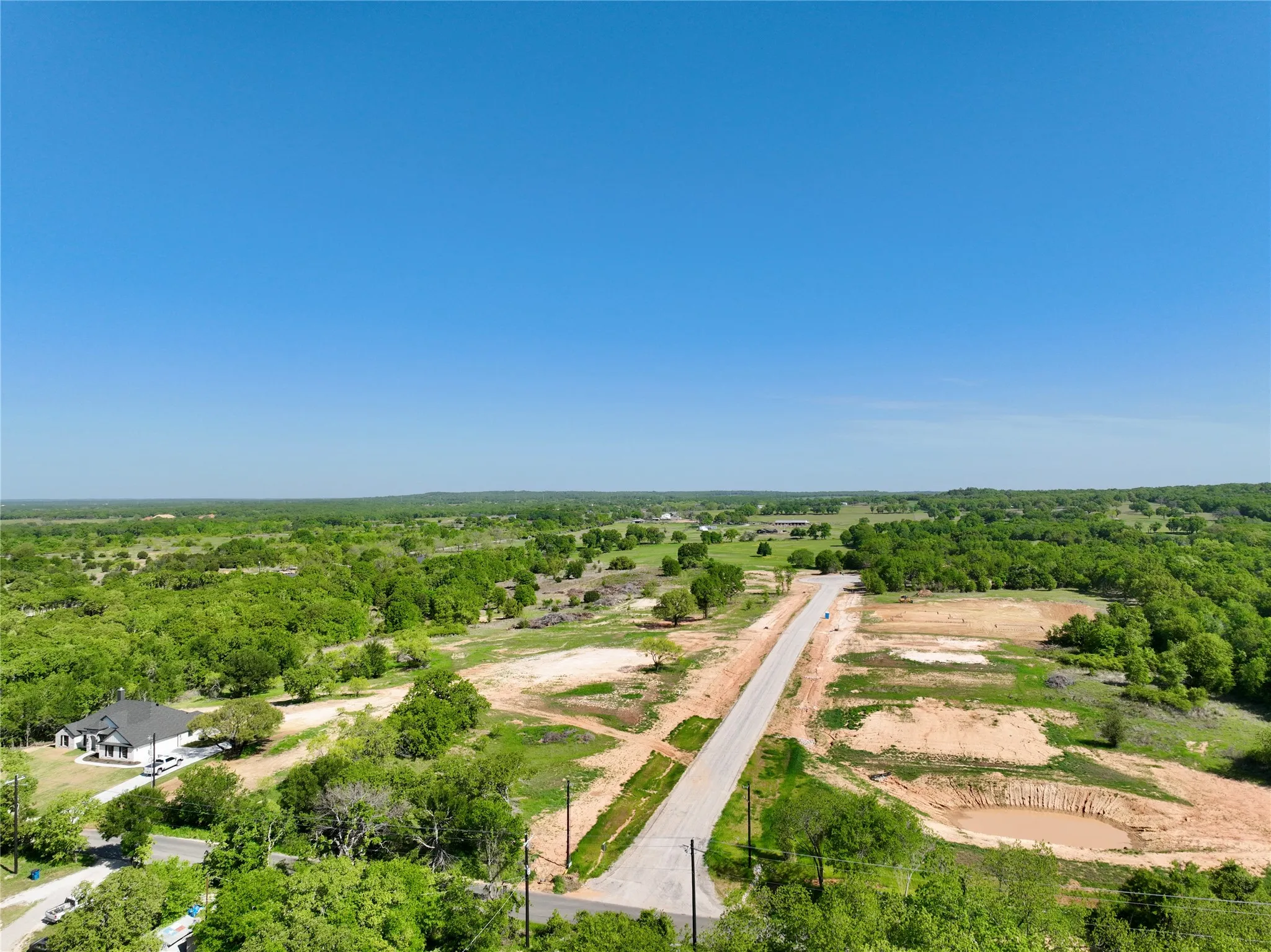 Bird's eye view featuring a rural view