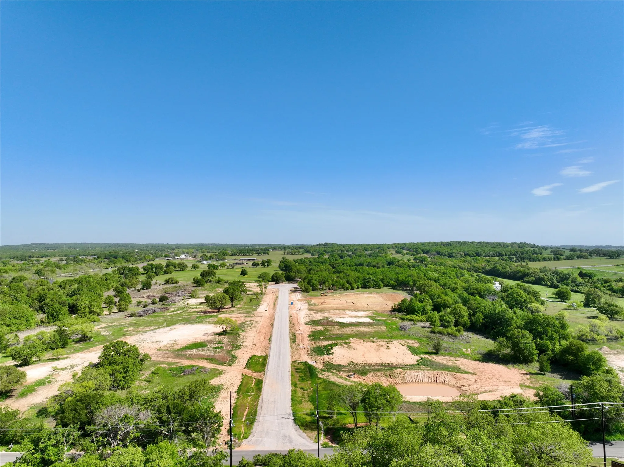 Bird's eye view with a rural view