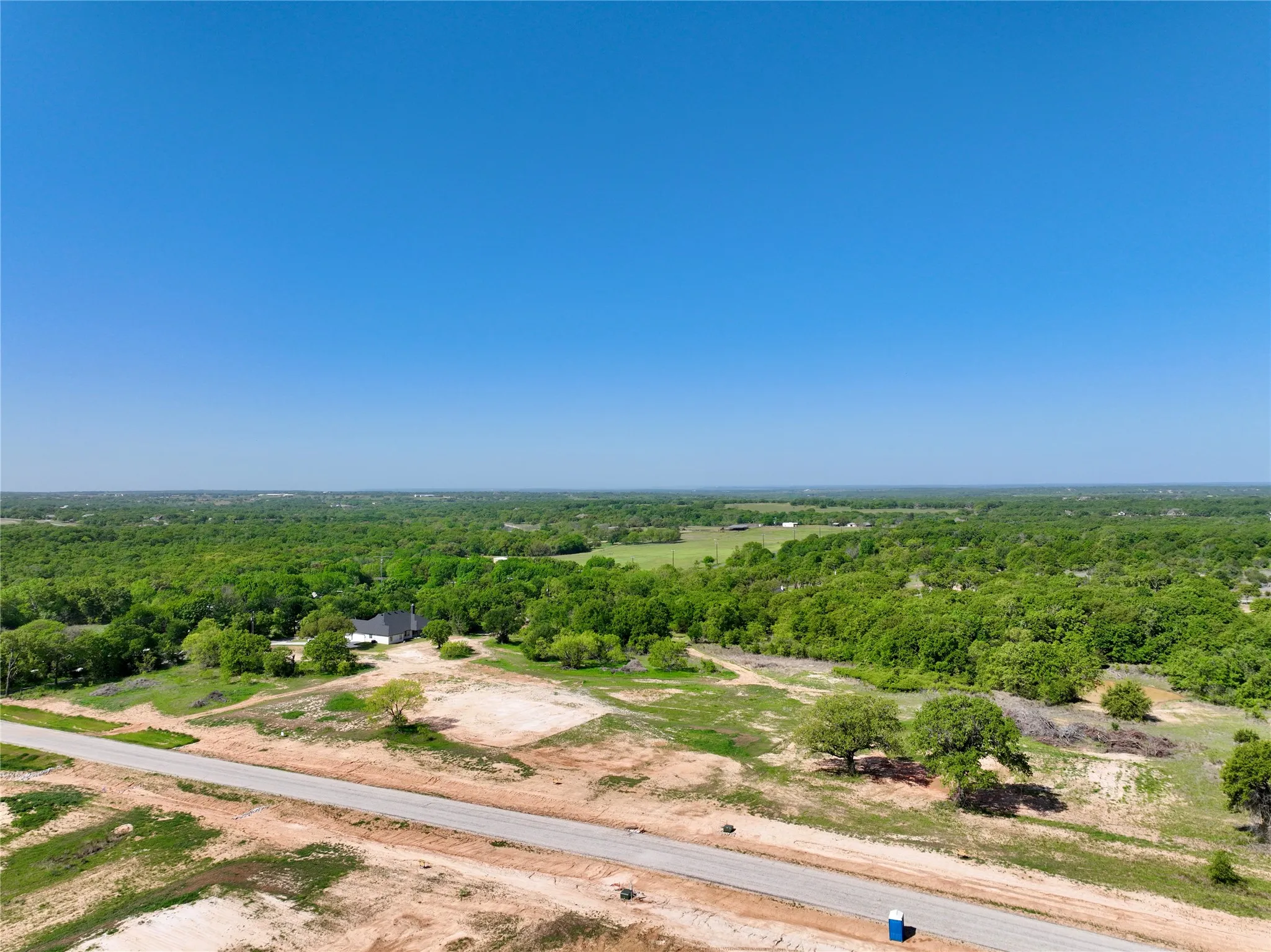 Birds eye view of property