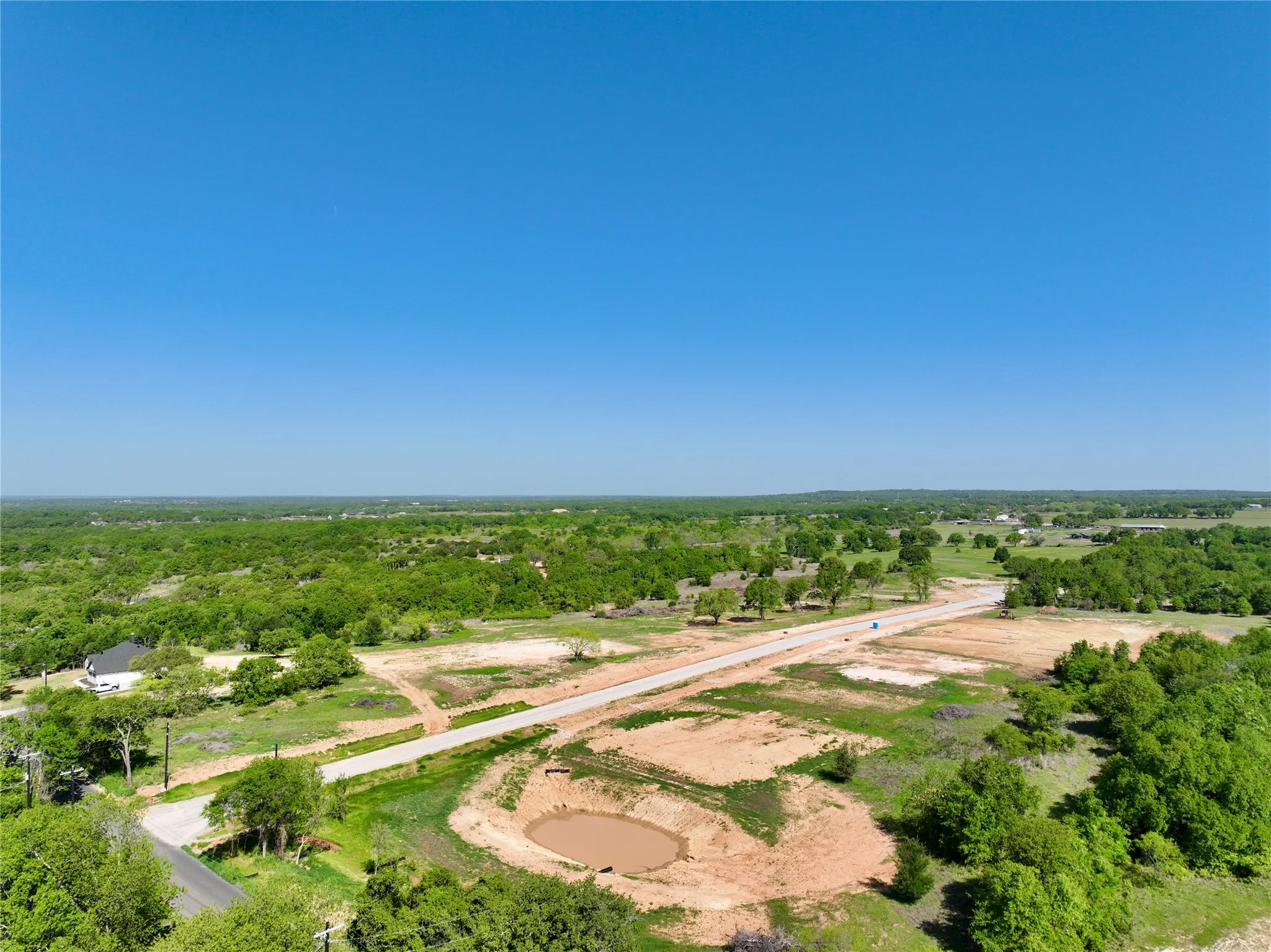 Birds eye view of property
