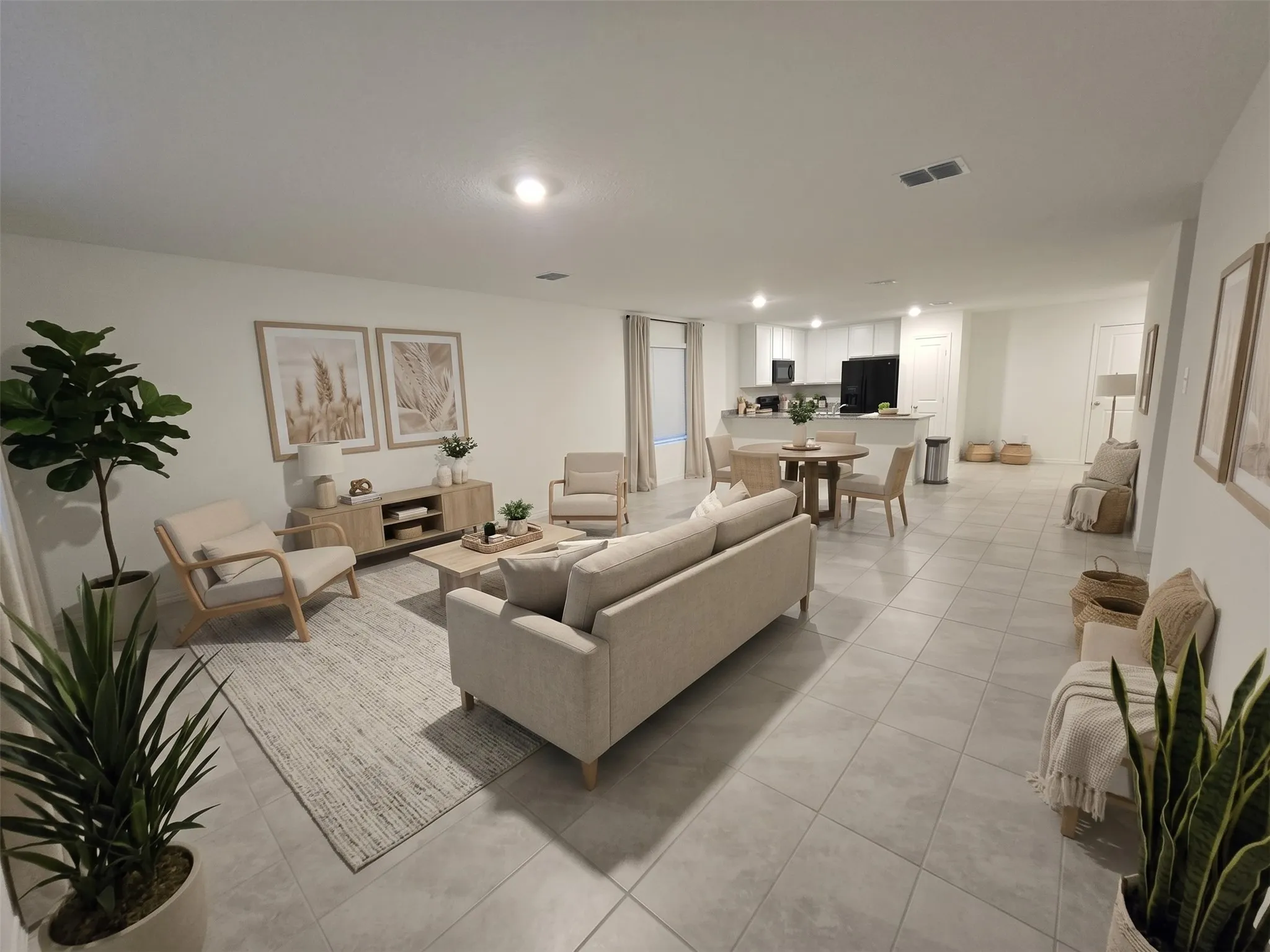 Large living room open concept and natural light