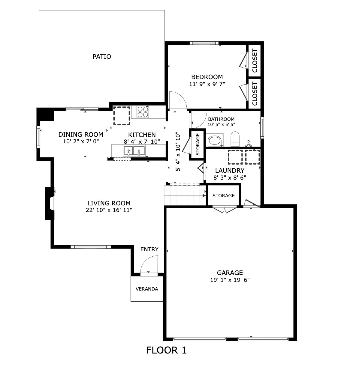 1st level - Detailed floor plan.