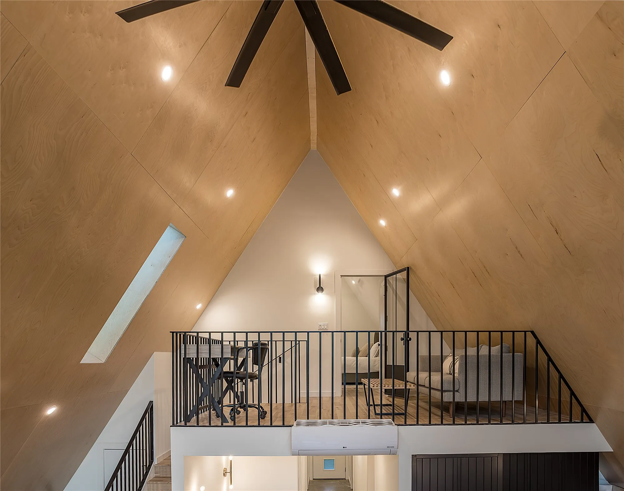 Versital loft area with natural lighting