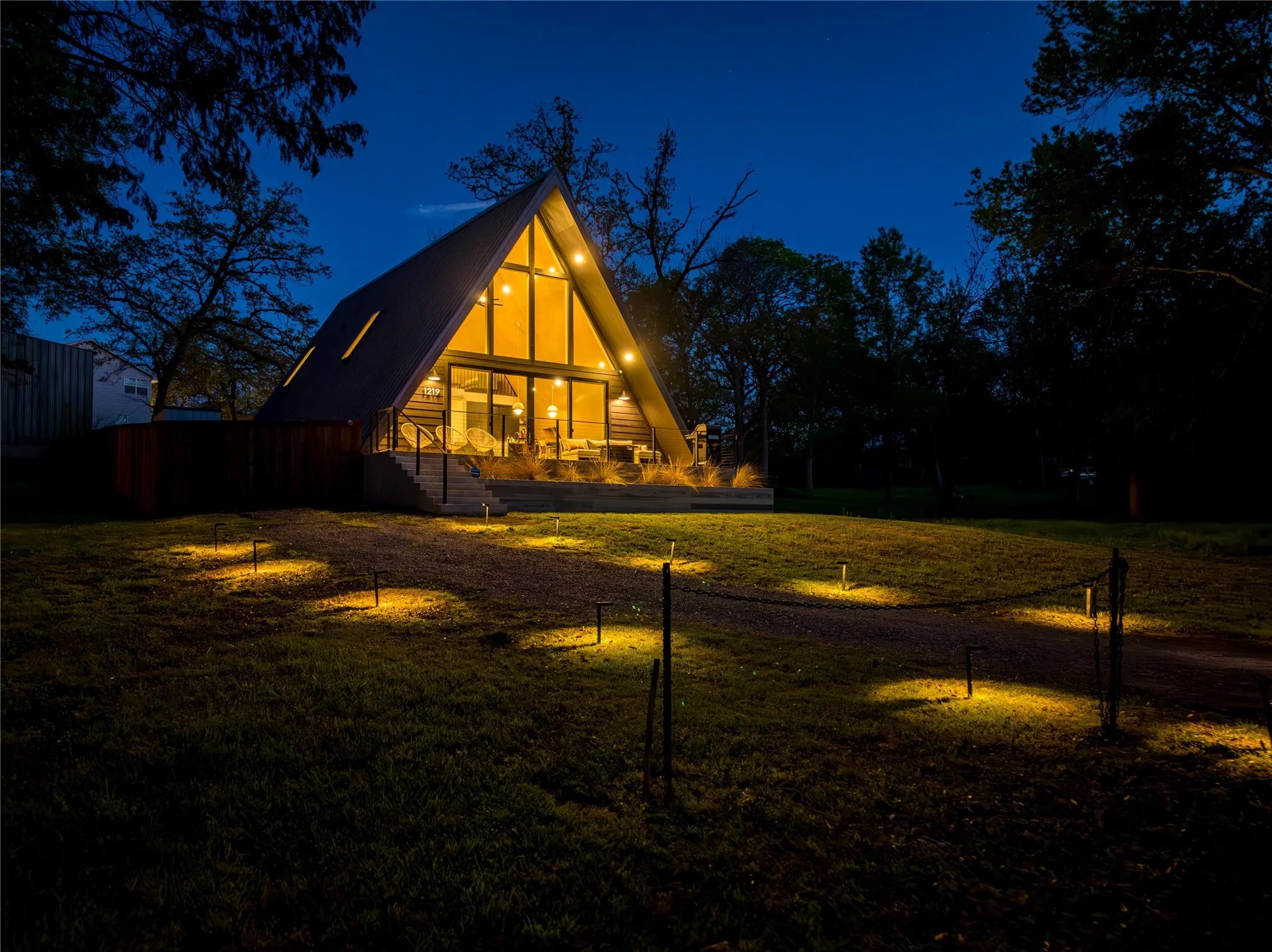 Night view of front of home