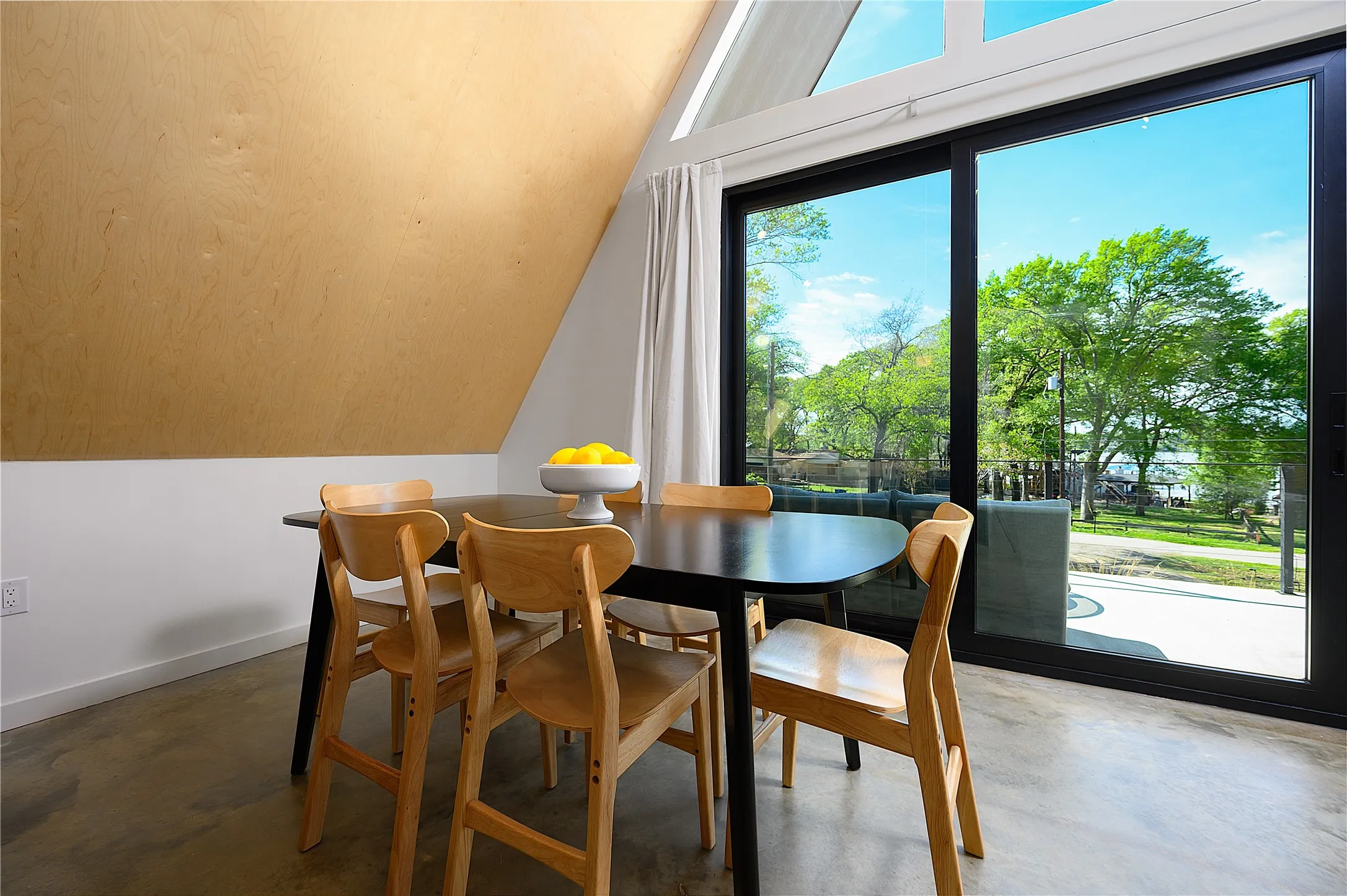 Enjoy the beautiful view while eating