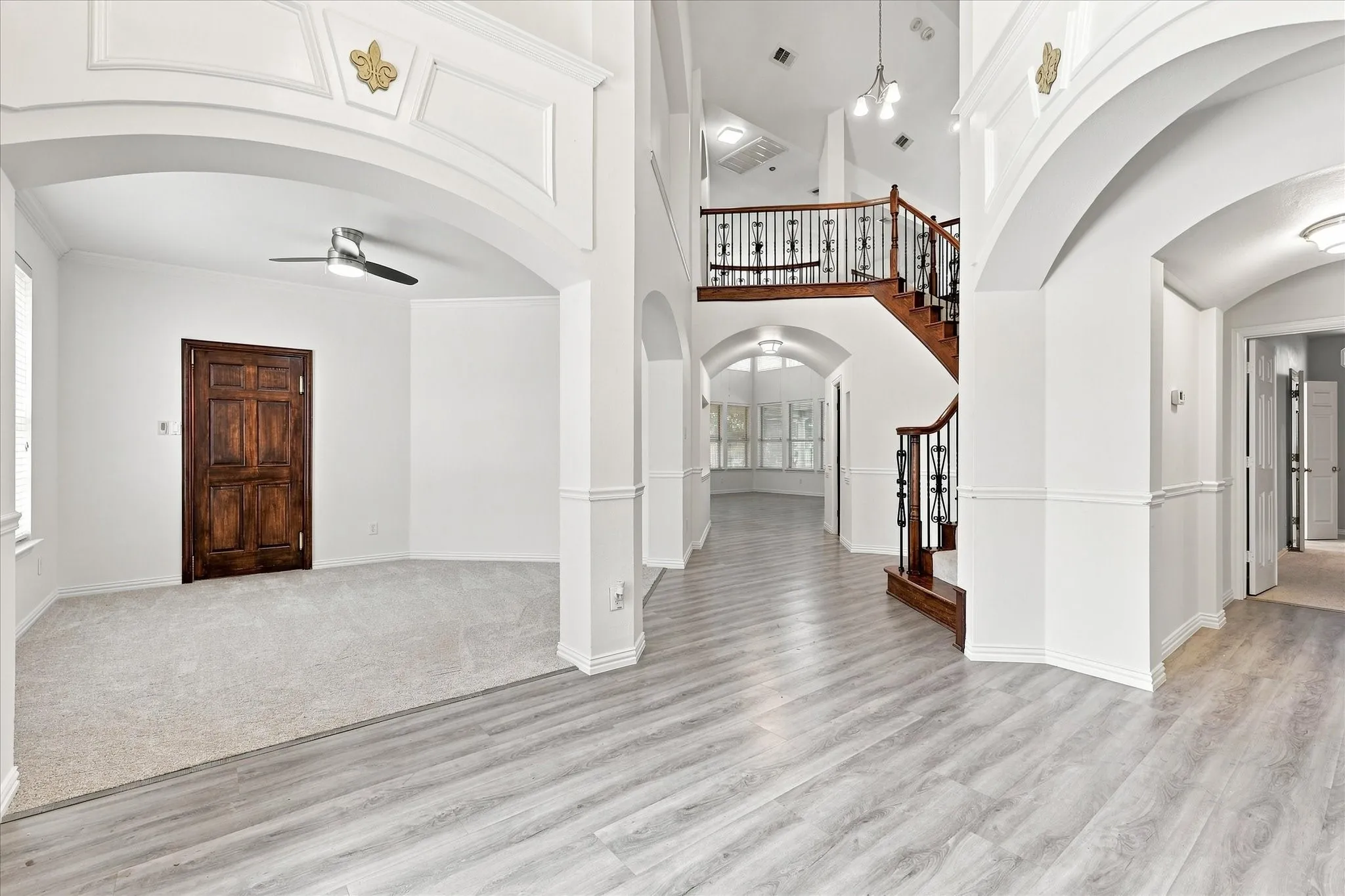 You'll love the tall ceilings and how open and bright the foyer feels