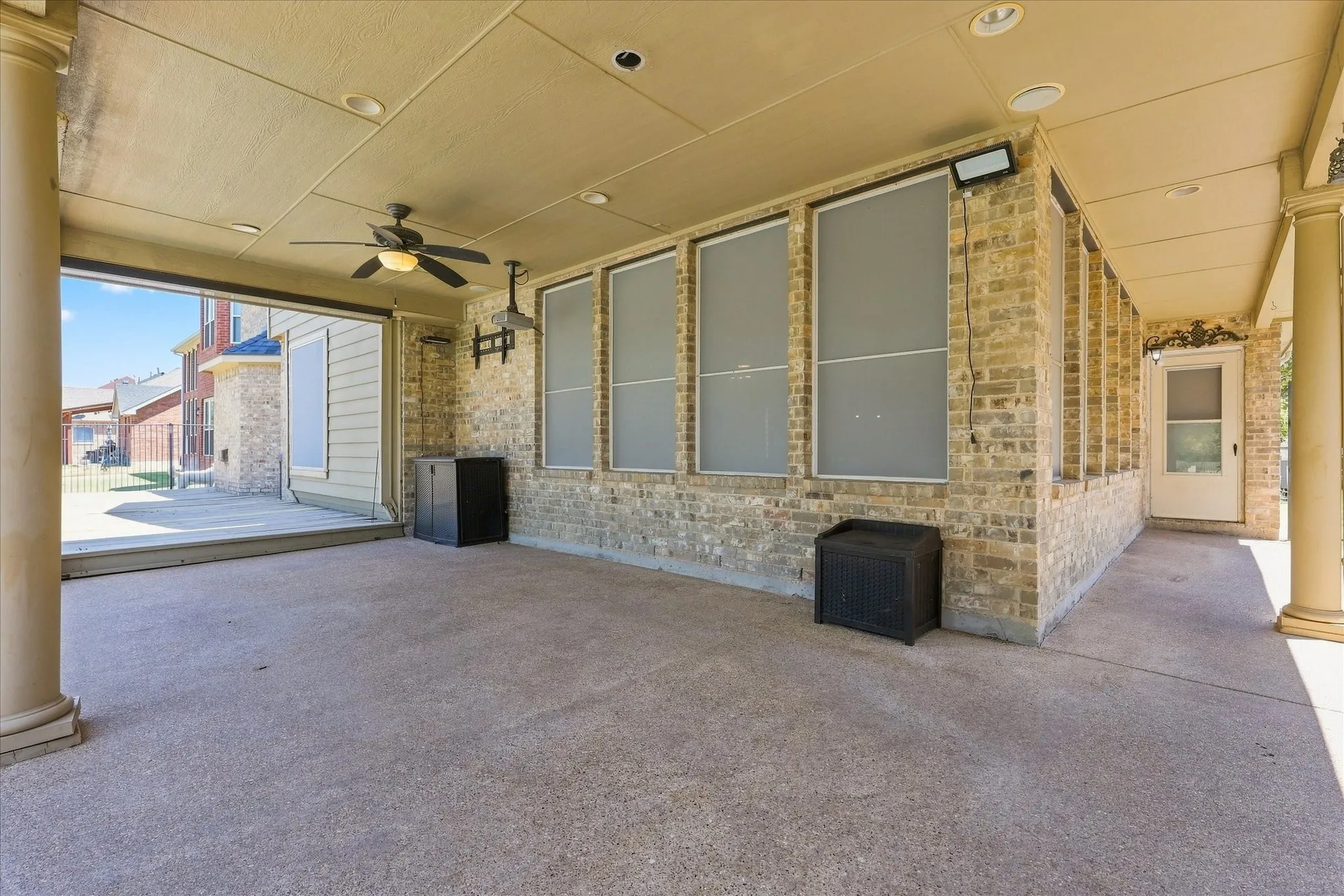 Covered patio