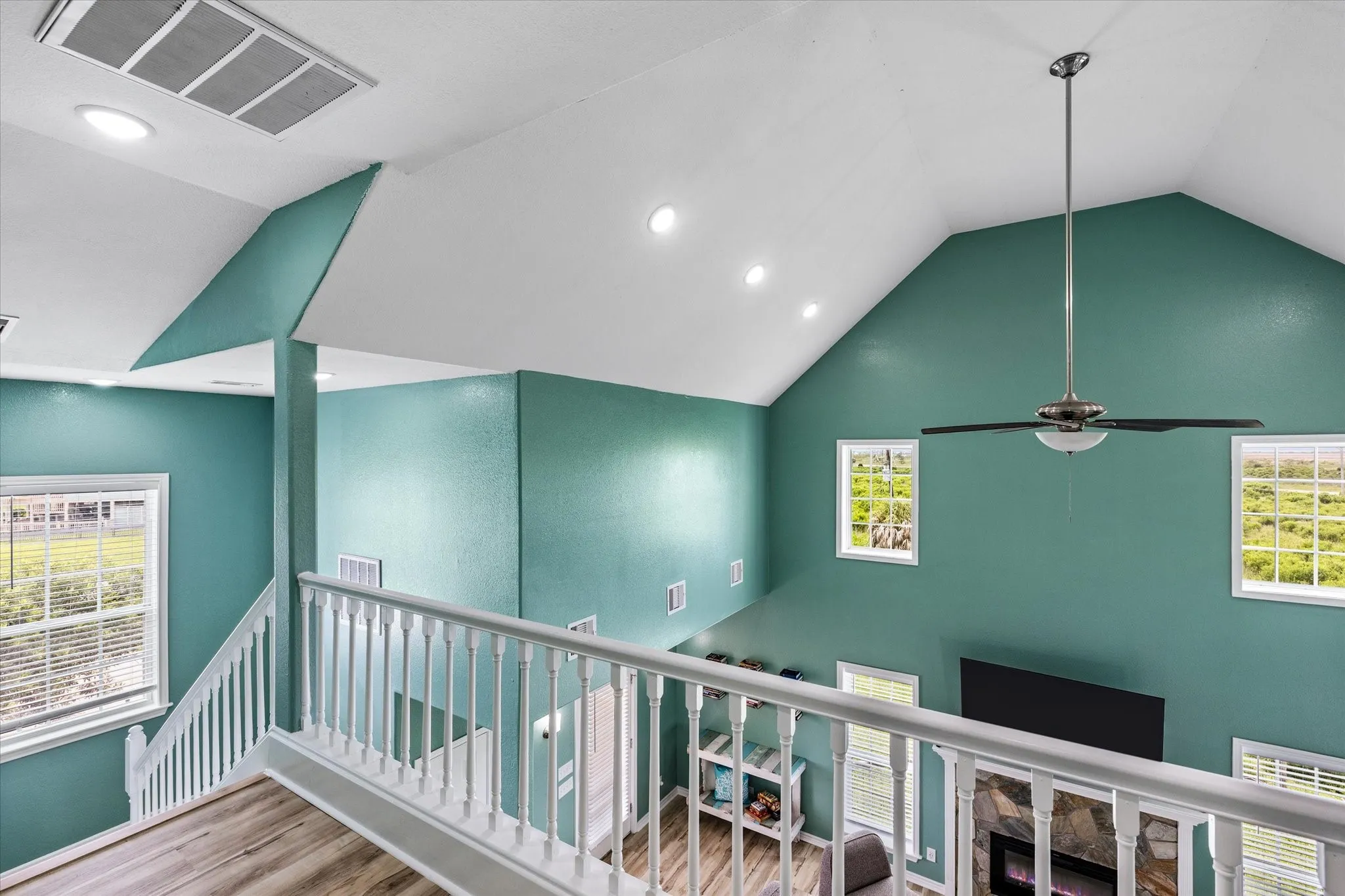 Overlooking living room from Primary Bedroom