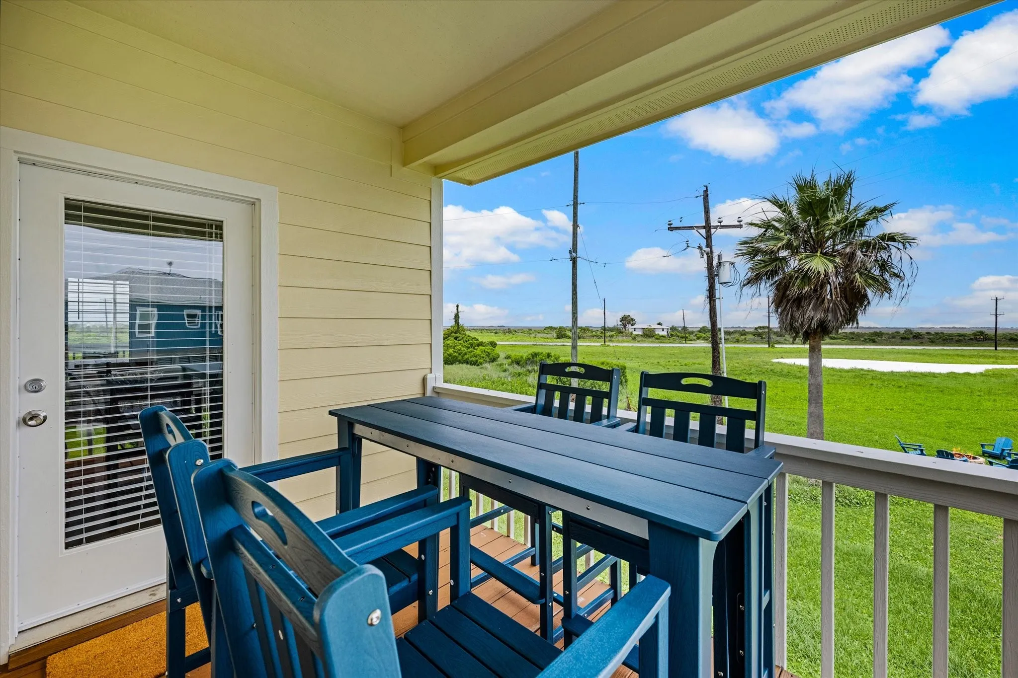 Great spot off of Bedroom 2 and dining room overlooking the Bay