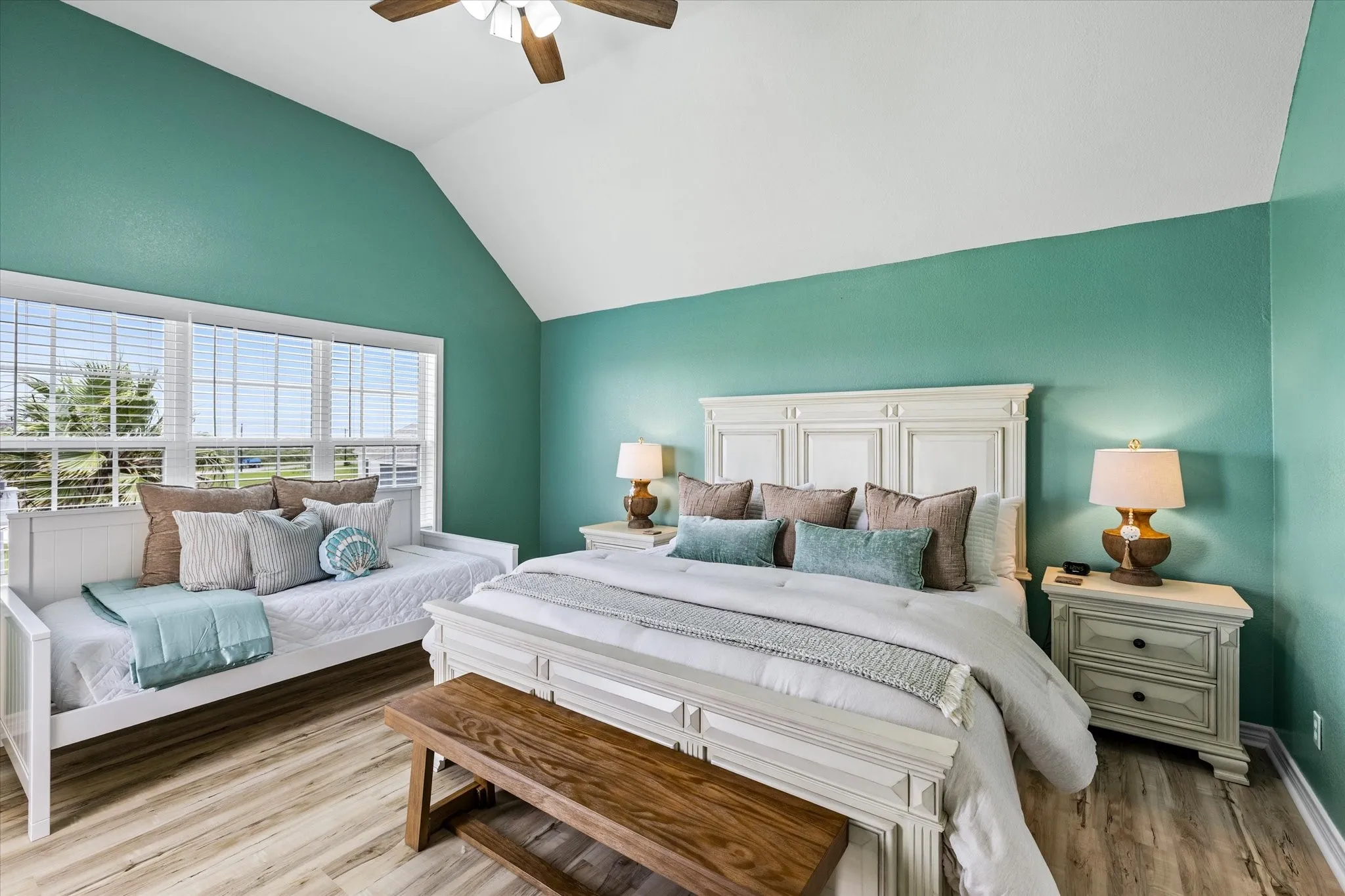 Primary super comfy King bedroom with bonus twin daybed
