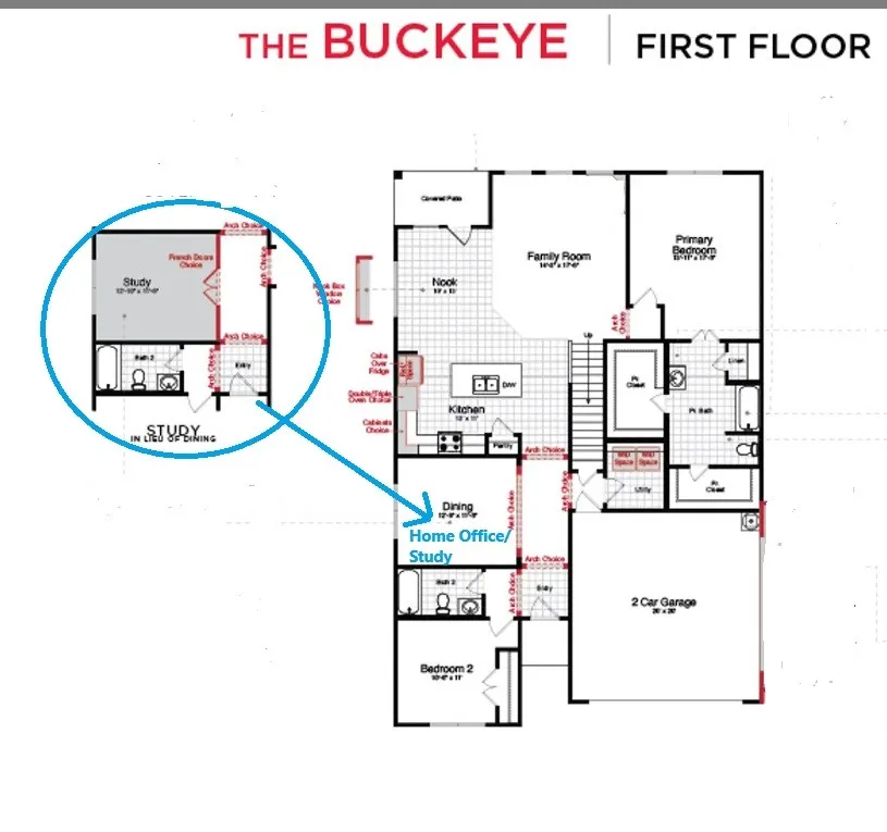 2BR down + office downstairs