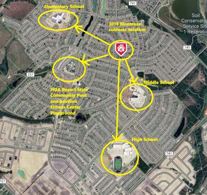 Onsite elementary, and middle schools
