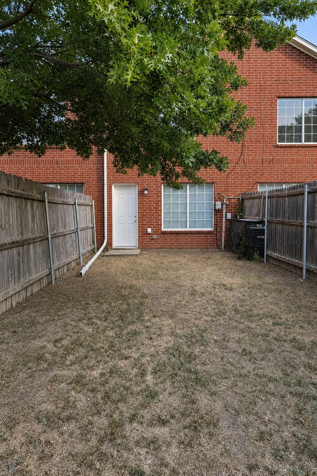 Private back yard
