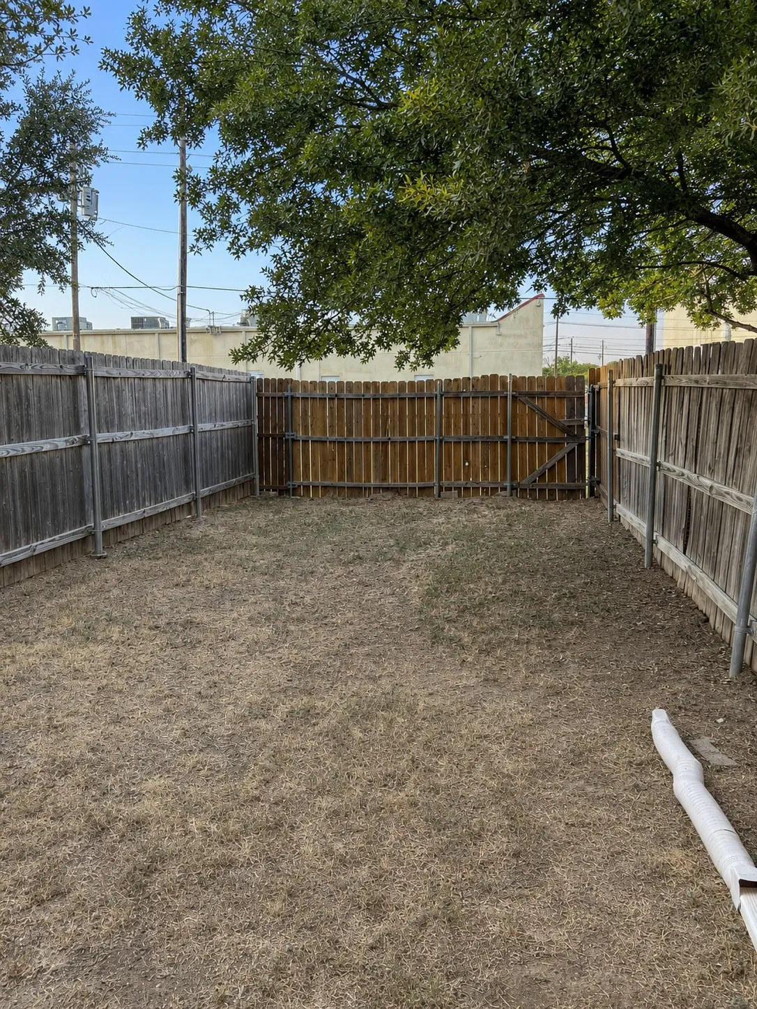 Private back yard