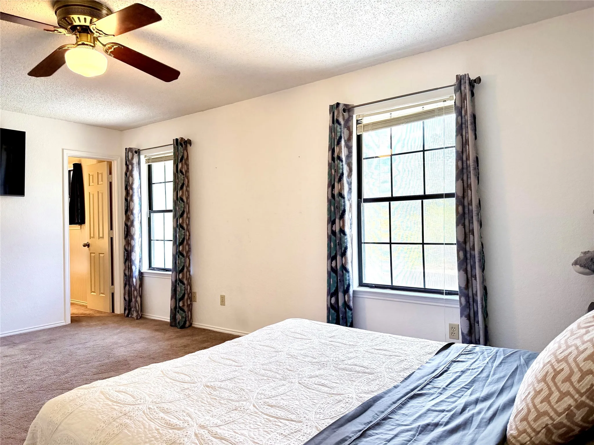 One of the 2 large bedrooms upstairs-both with ensuite baths