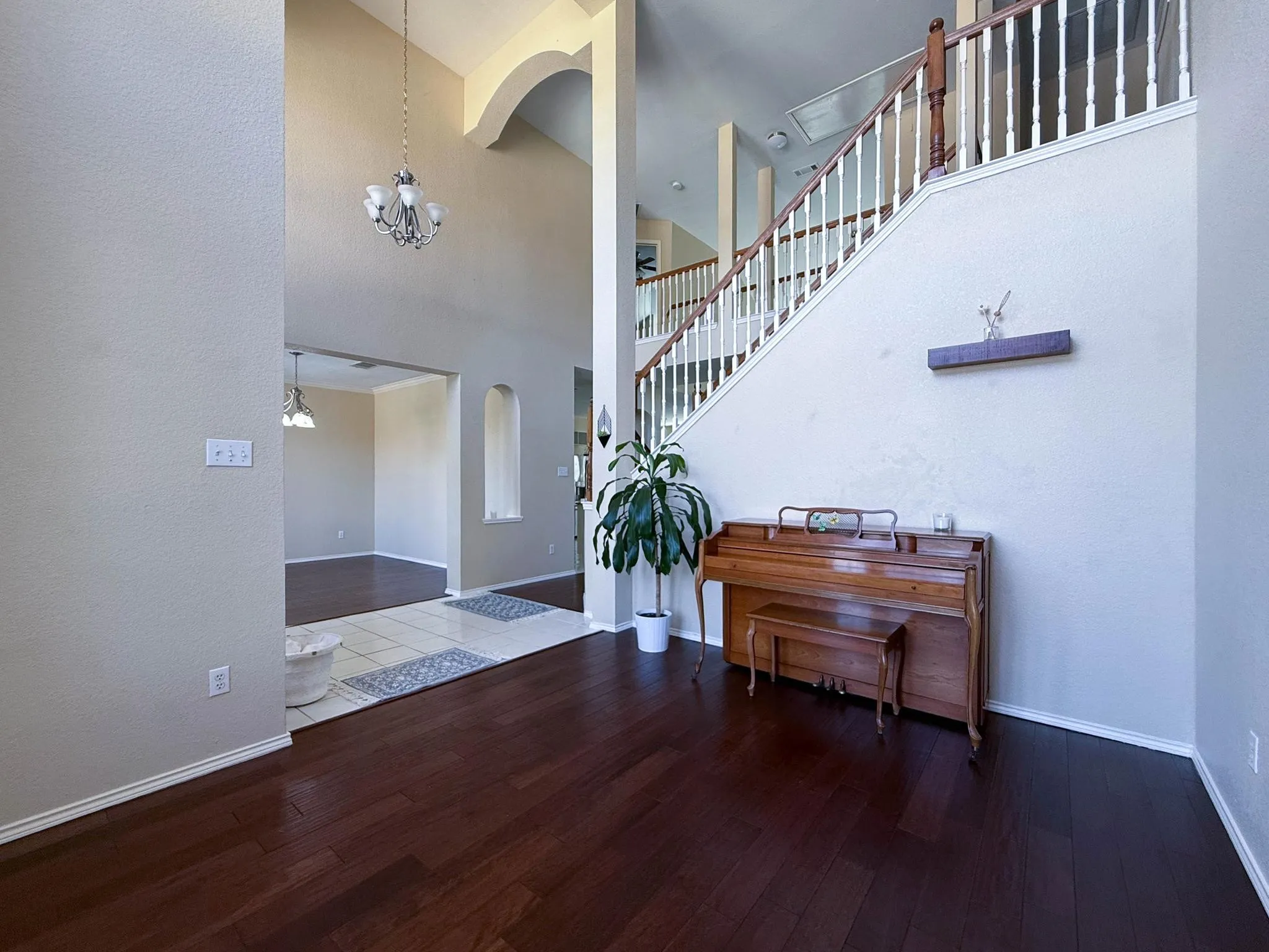 Living Area or Study or Music Room with wood flrs