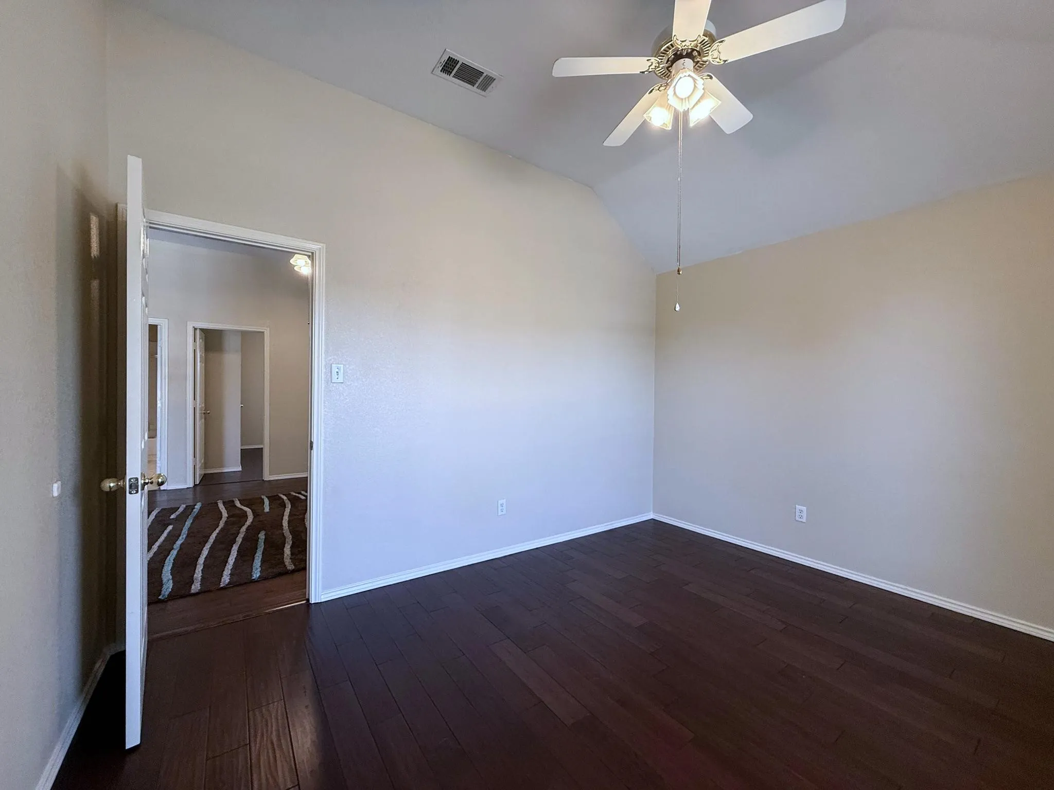  View of game room from secondary bedroom