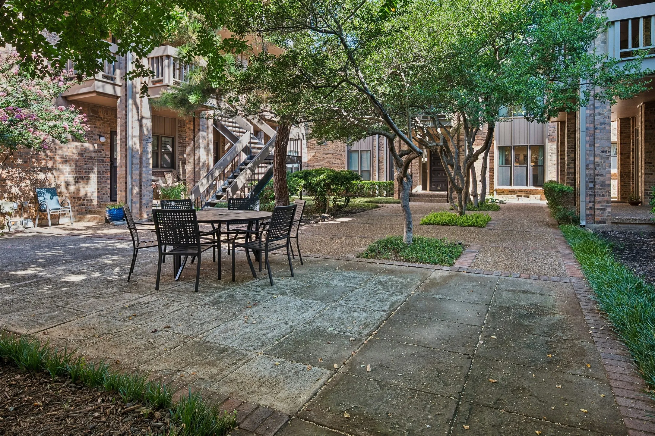 Courtyard outside unit