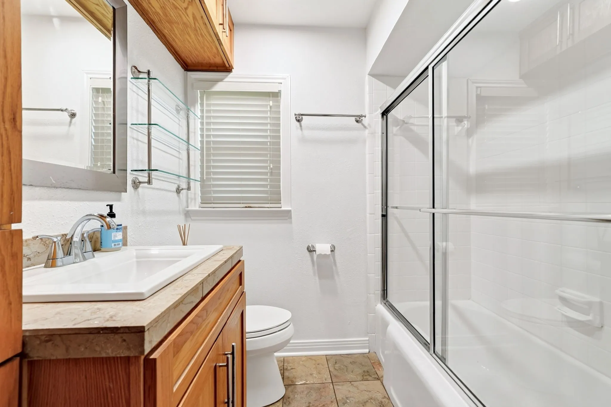 Updated primary bathroom.