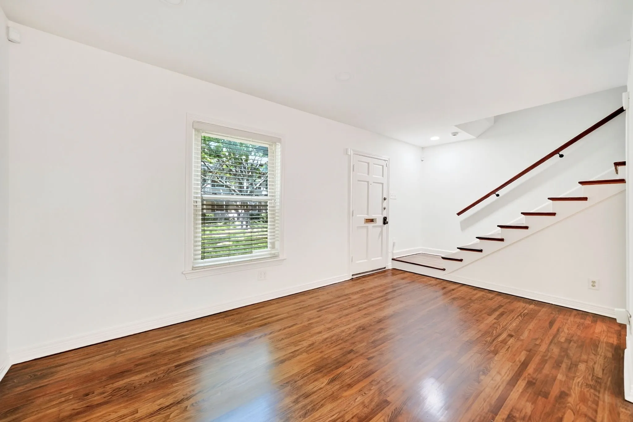 View of the entry from the living room.