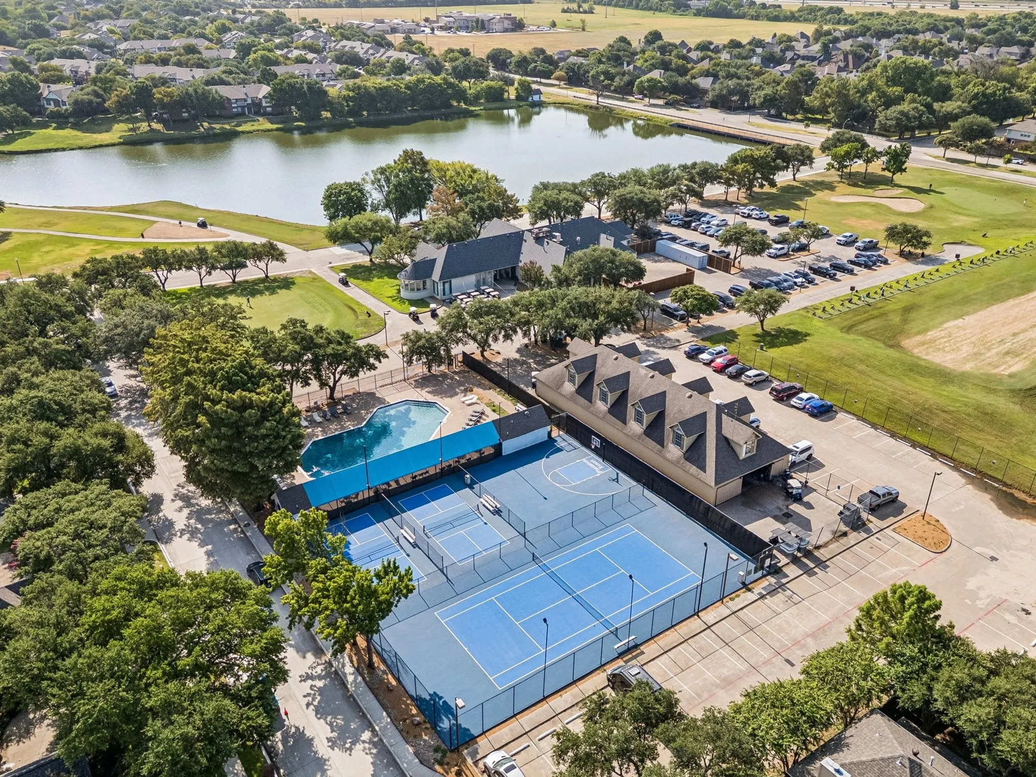 and pickleball courts as well all part of small HOA dues