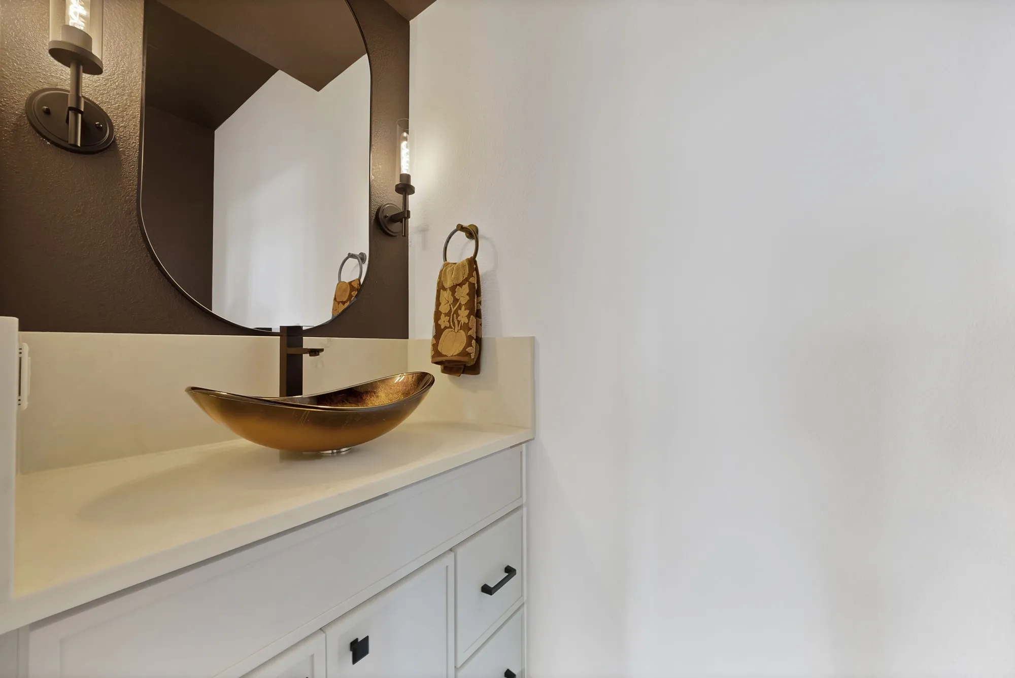 Half bathroom in living area