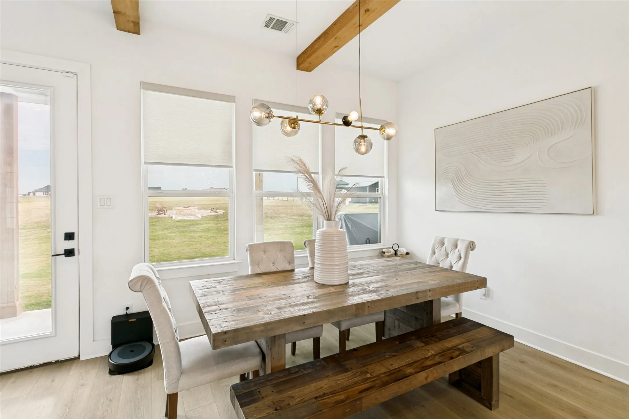 Ample Dining Area with View