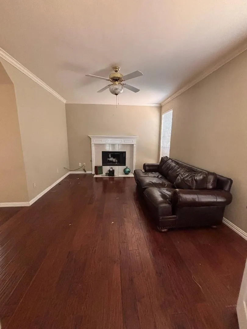 2nd living room with fireplace.