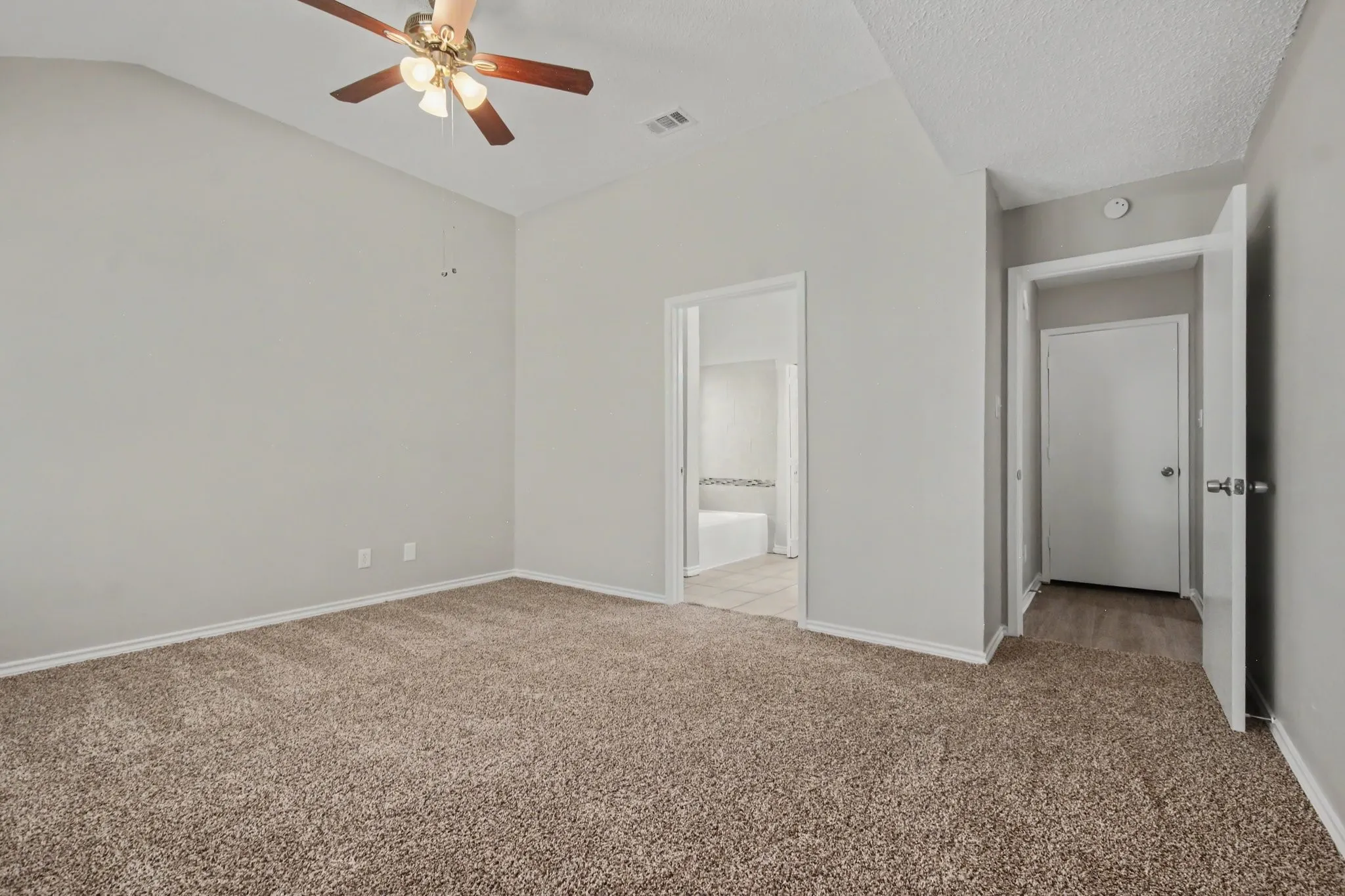Primary bedroom on main floor. New carpet.