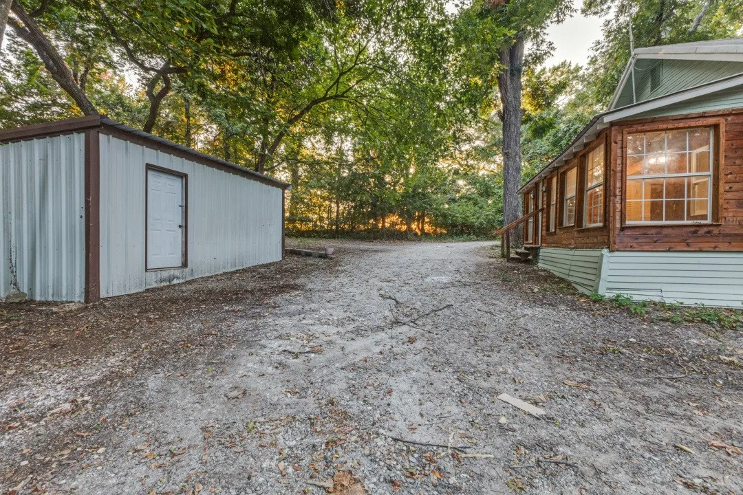 Workshop Exterior and Back of Home
