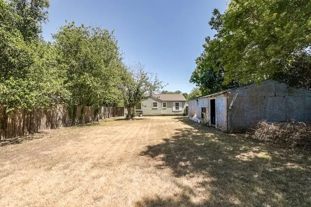 Potential workshop in backyard