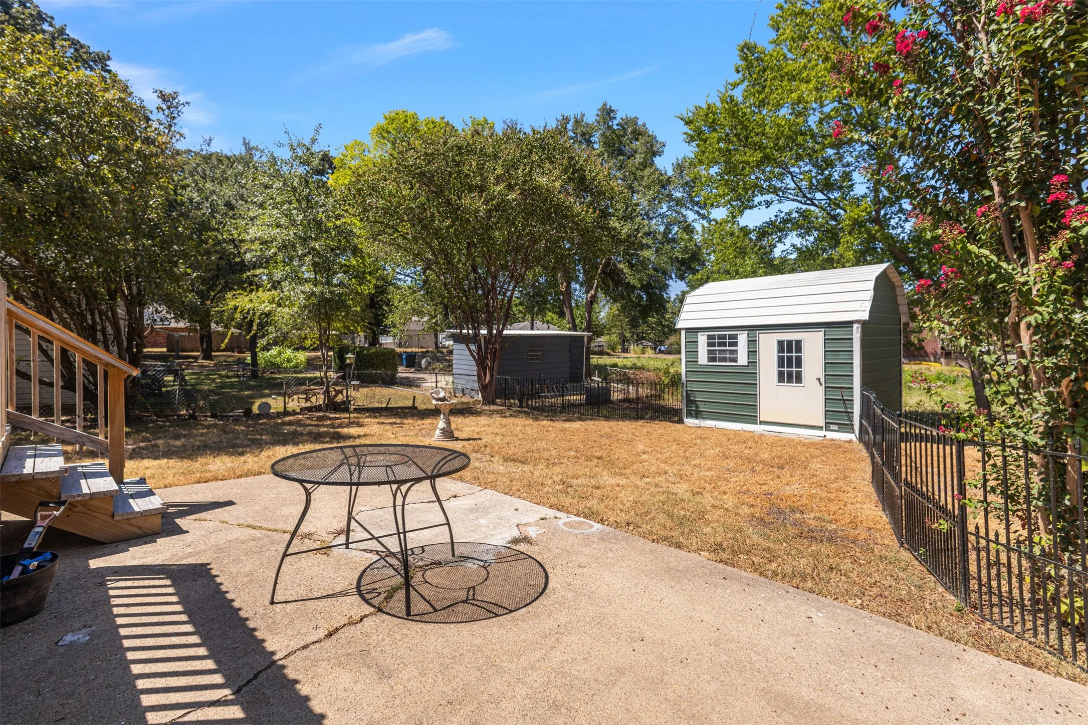 Back concrete Patio