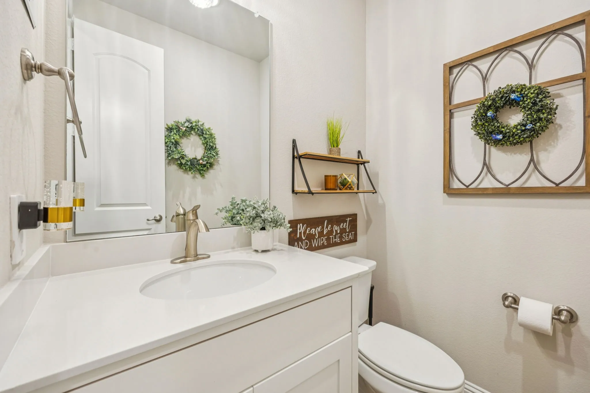Functional Half Bath For Guests