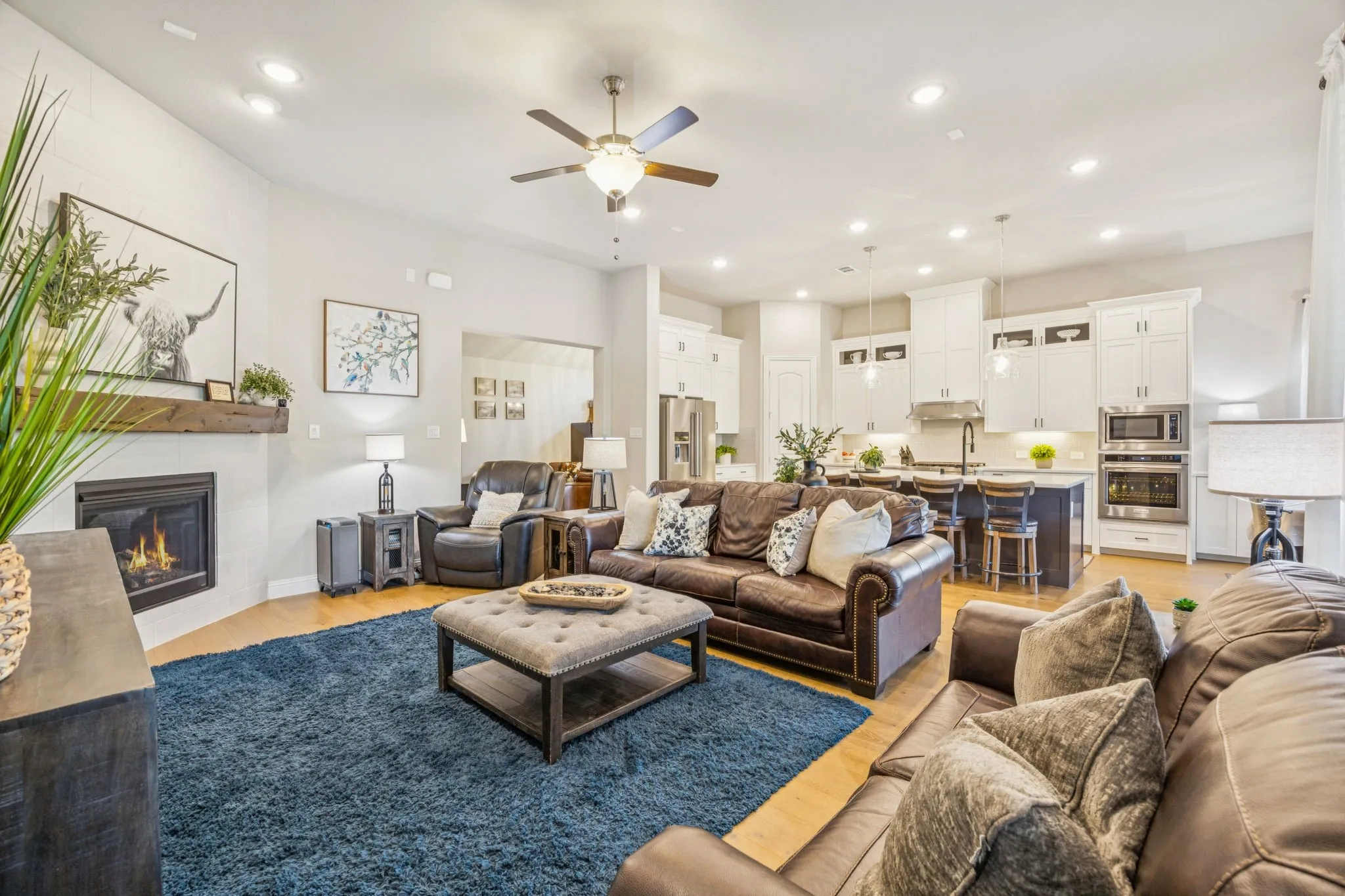 Warm And Inviting Living Room Designed For Comfortable Gatherings