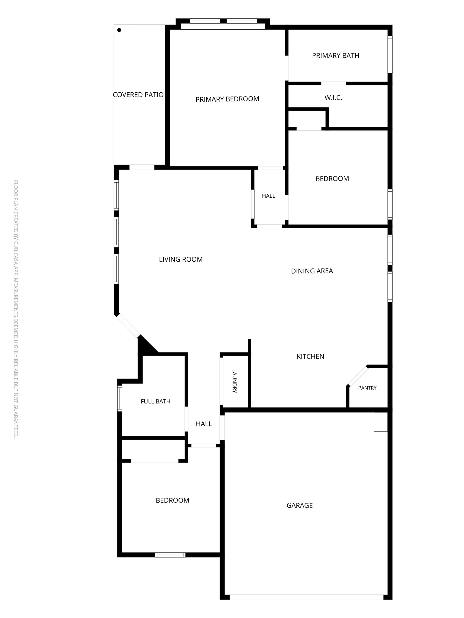 Layout of the floorplan. Information deemed reliable but but guaranteed.
