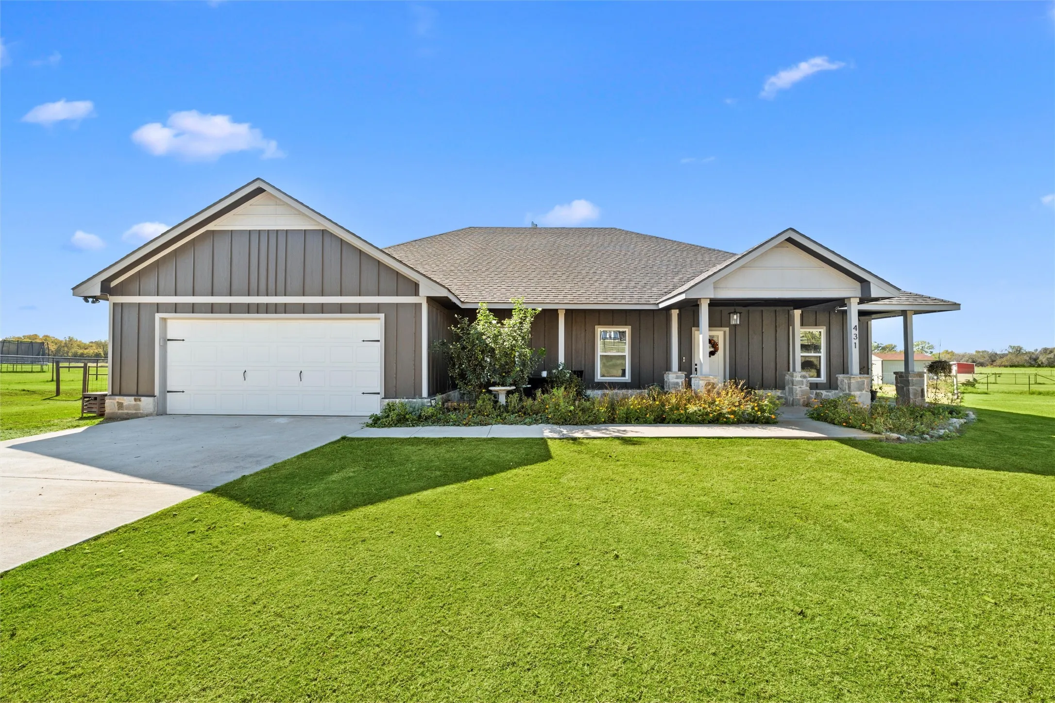Single Family Residence For Sale in Parker County , 431 Advance Road, Weatherford, Texas 76088, 3 Bedroom, 2 Bathroom, 2 Garage spaces, 2,096 Sqft, built in 2024, Price $665,000, mls#21365442, Real Estate Agent in Weatherford, Homes For Sale in Parker county, Homes For Sale in Weatherford, Realtor in Weatherford Texas, Real Estate Brokerage Independent Realty Texas, Luminita Cordes Realtor